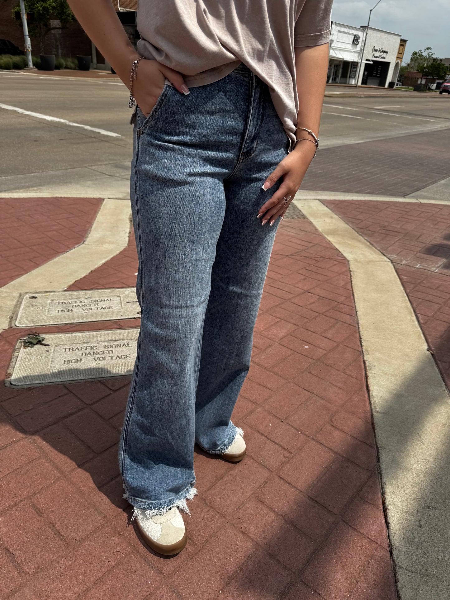 Judy Blue Elaine Retro Wide Leg Jeans