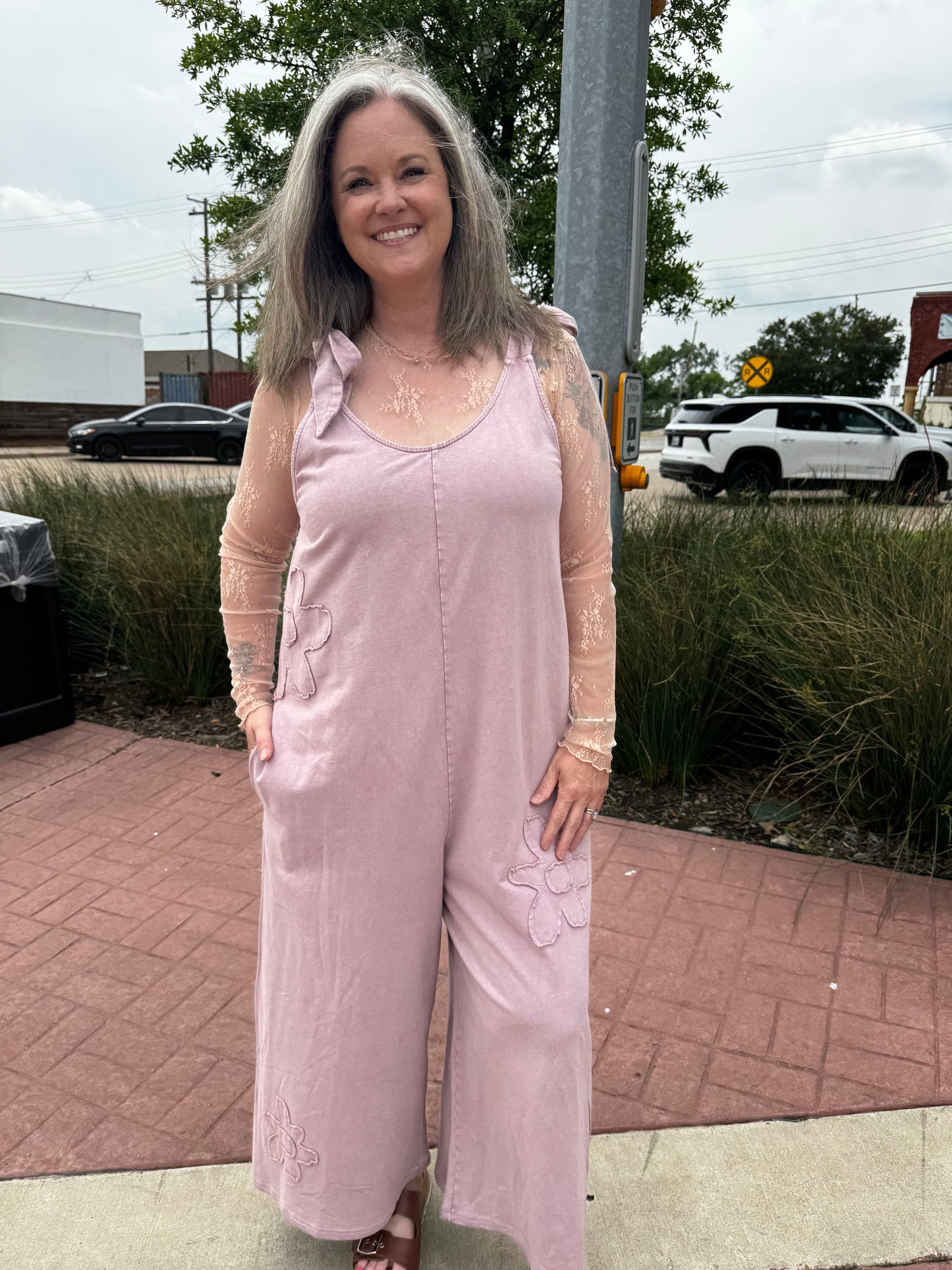 Rosa Mauve Mineral Wash Jumper