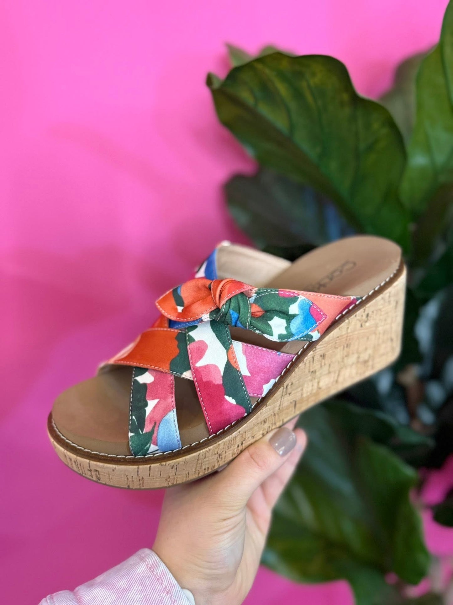 Corkys Bowdacious Floral Wedges