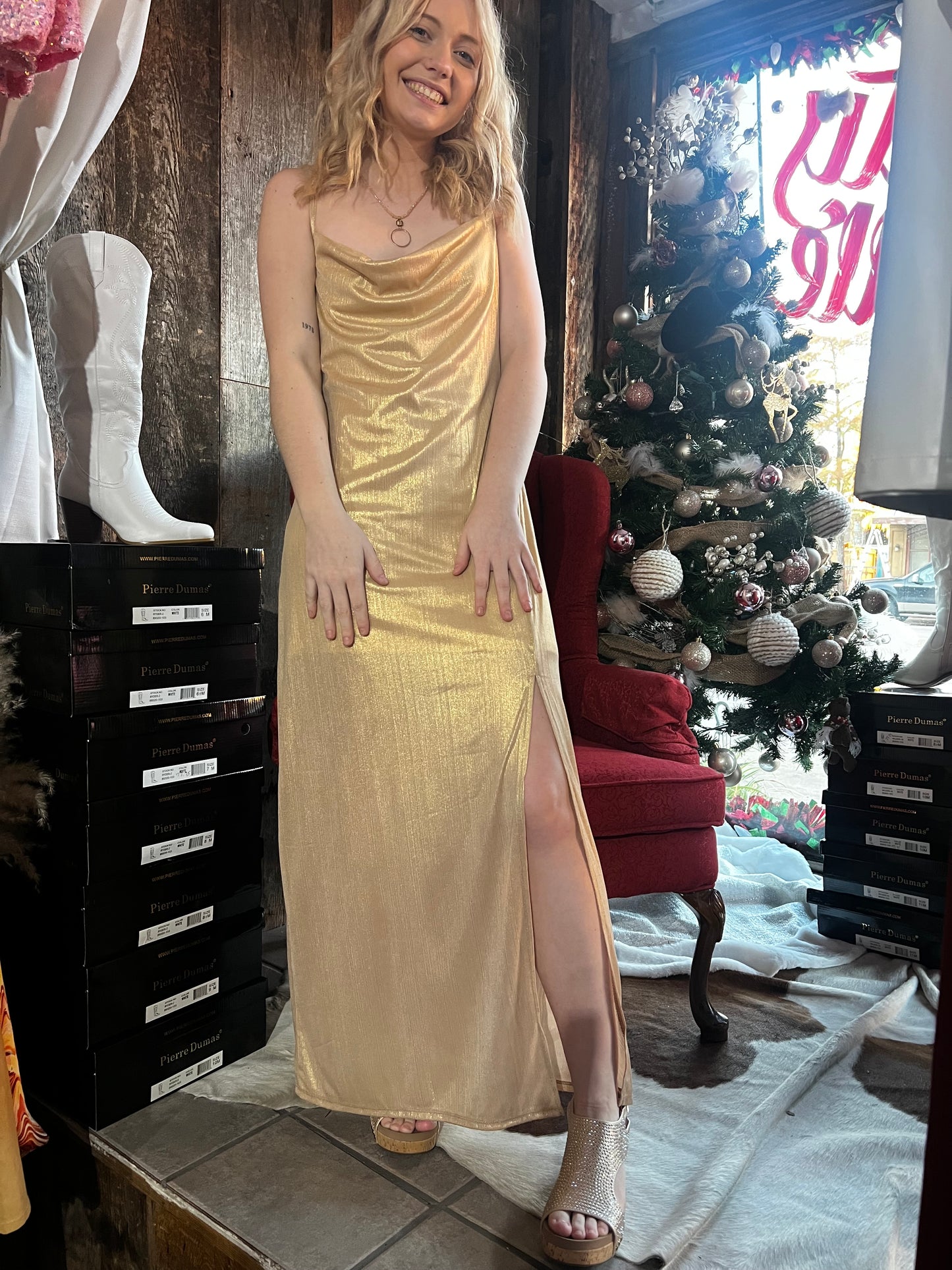 Gold Rock N Roll Dress