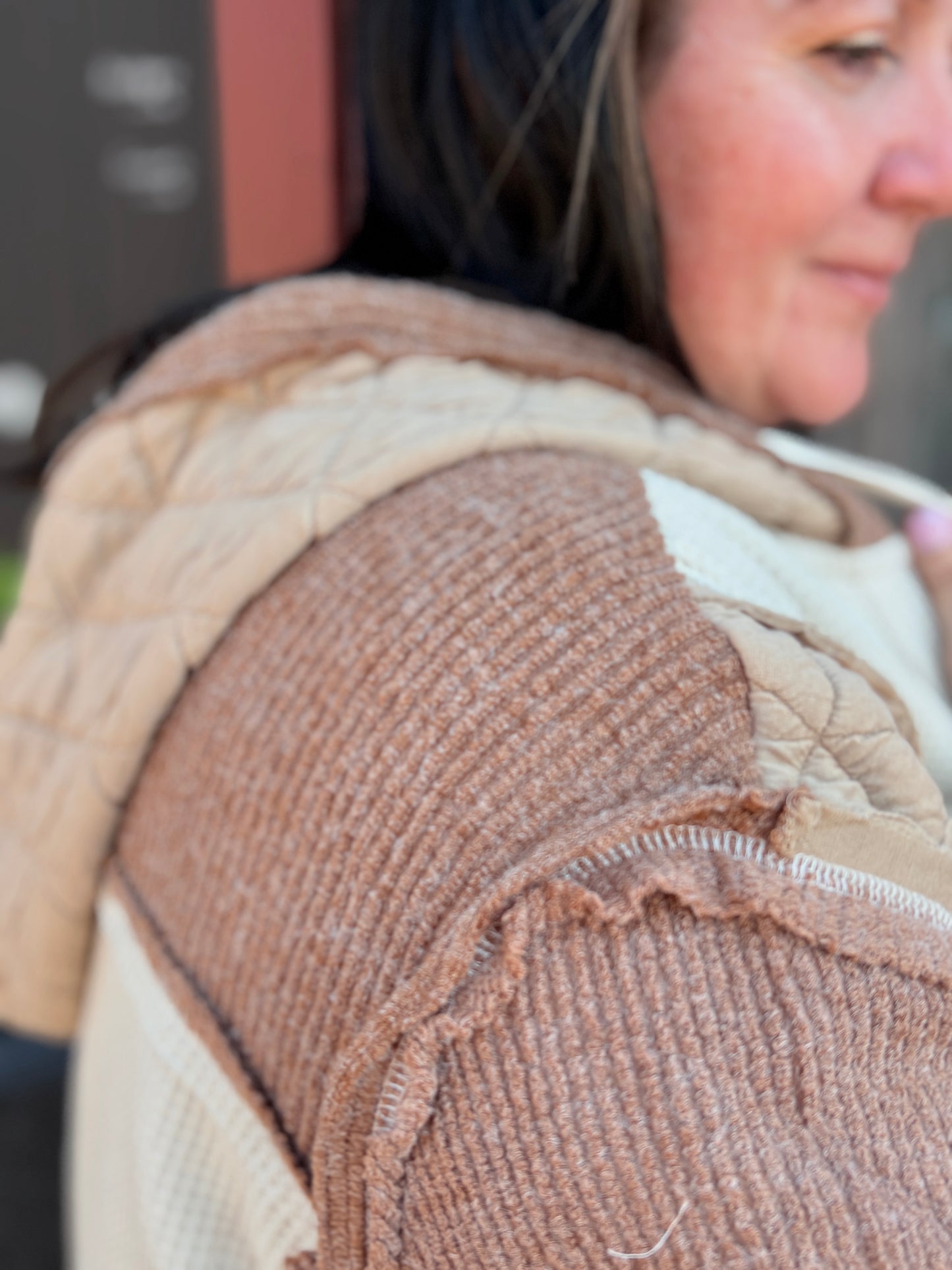 ROBYN WAFFLE STITCH JACKET