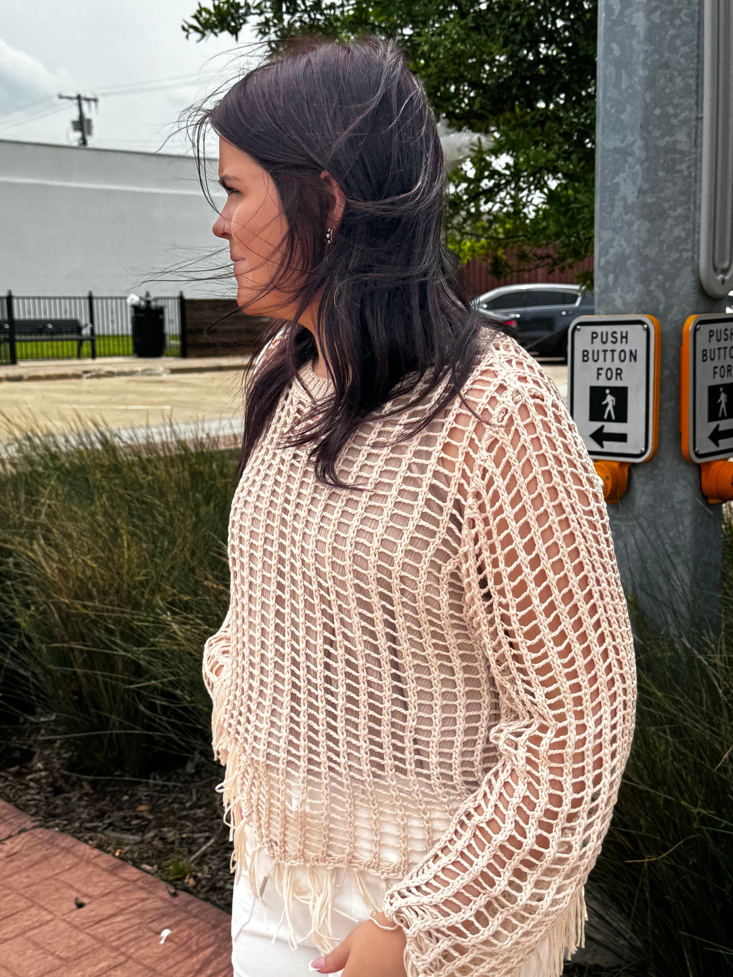 Summer Nights Crochet Knit Sweater