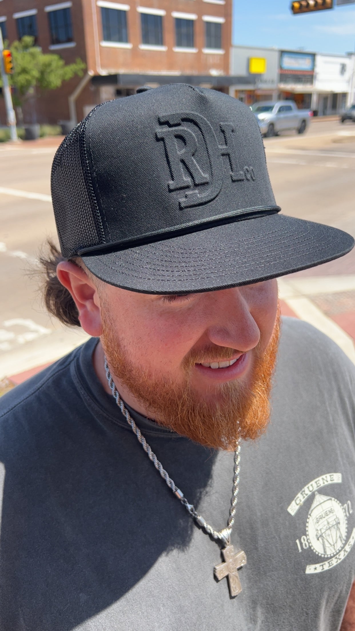 Red Dirt The Brand Black-Black Hat