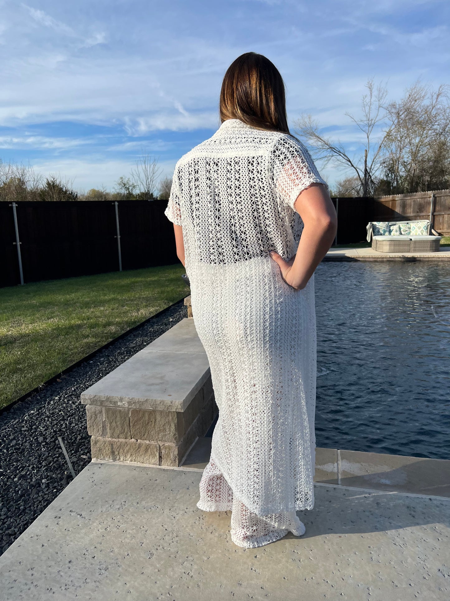 Beach Babe Coverup in White