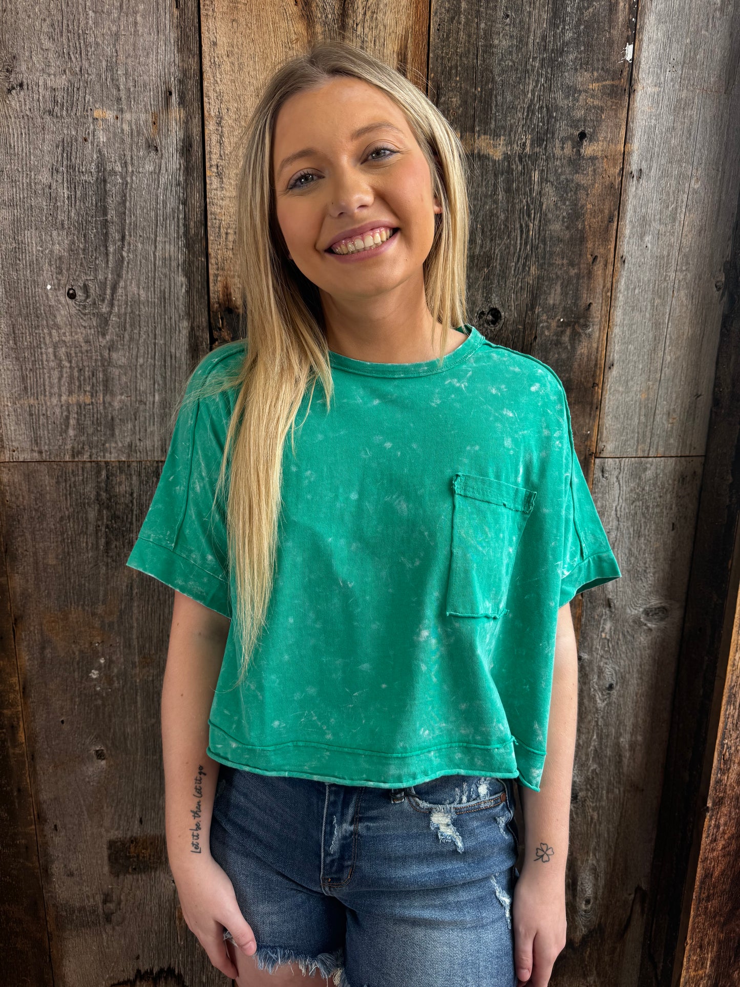 Sydney Green Mineral Wash Tee