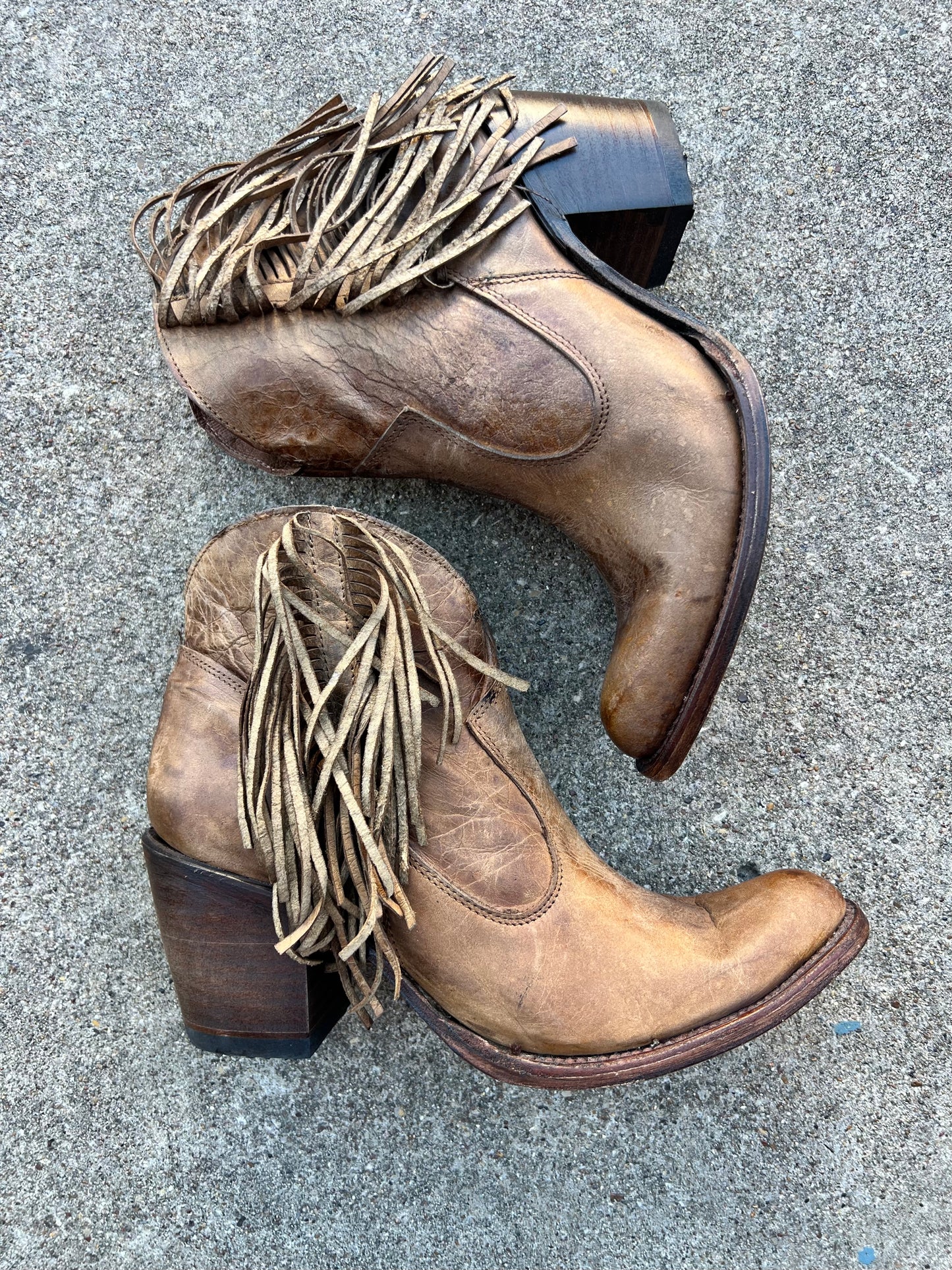 Circle G Orix Fringe Ankle Boot