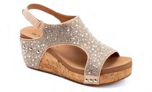 Corky's The Ashley Clear Rhinestone Wedges
