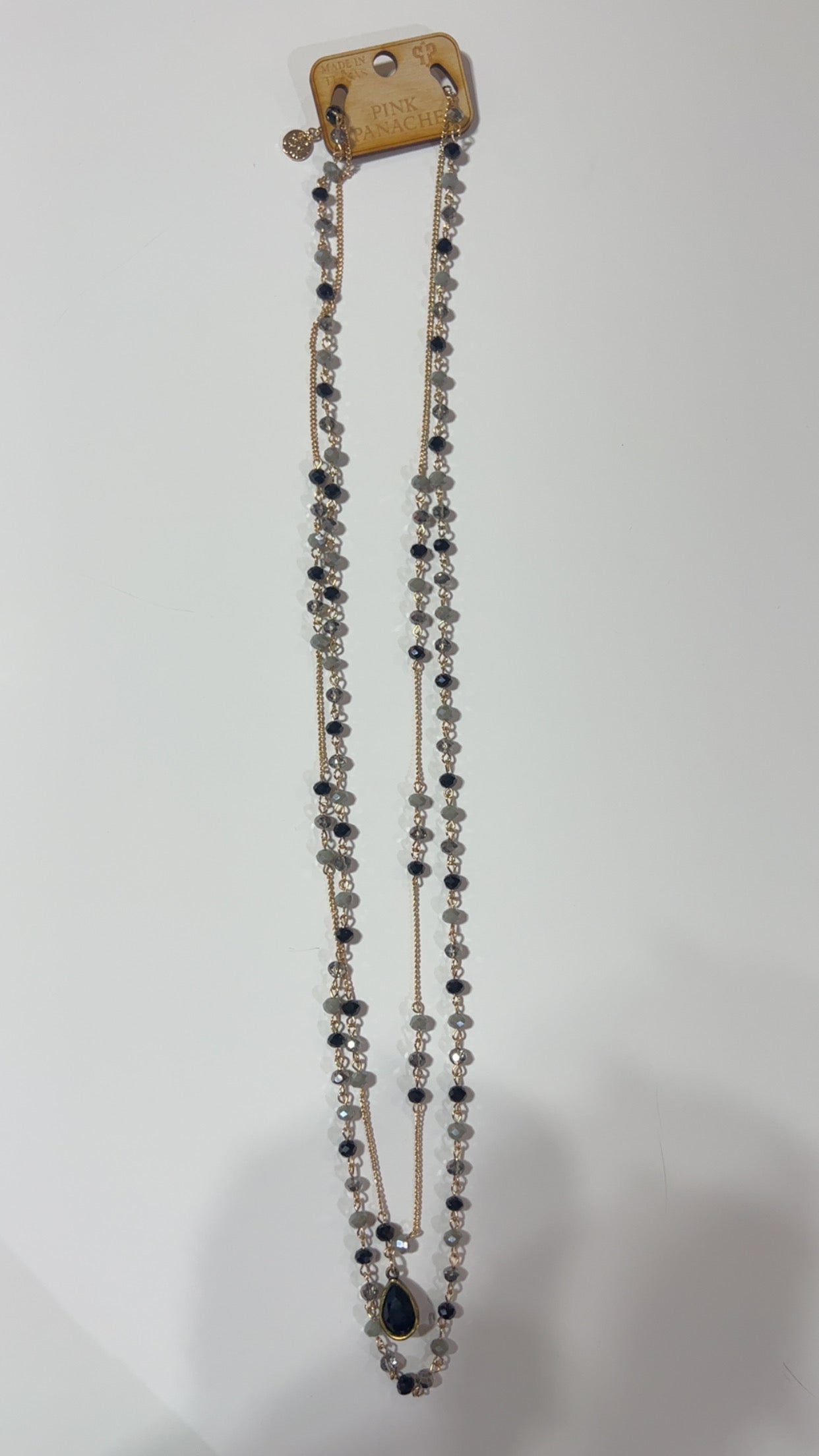 Pink Panache Diane Black Necklace