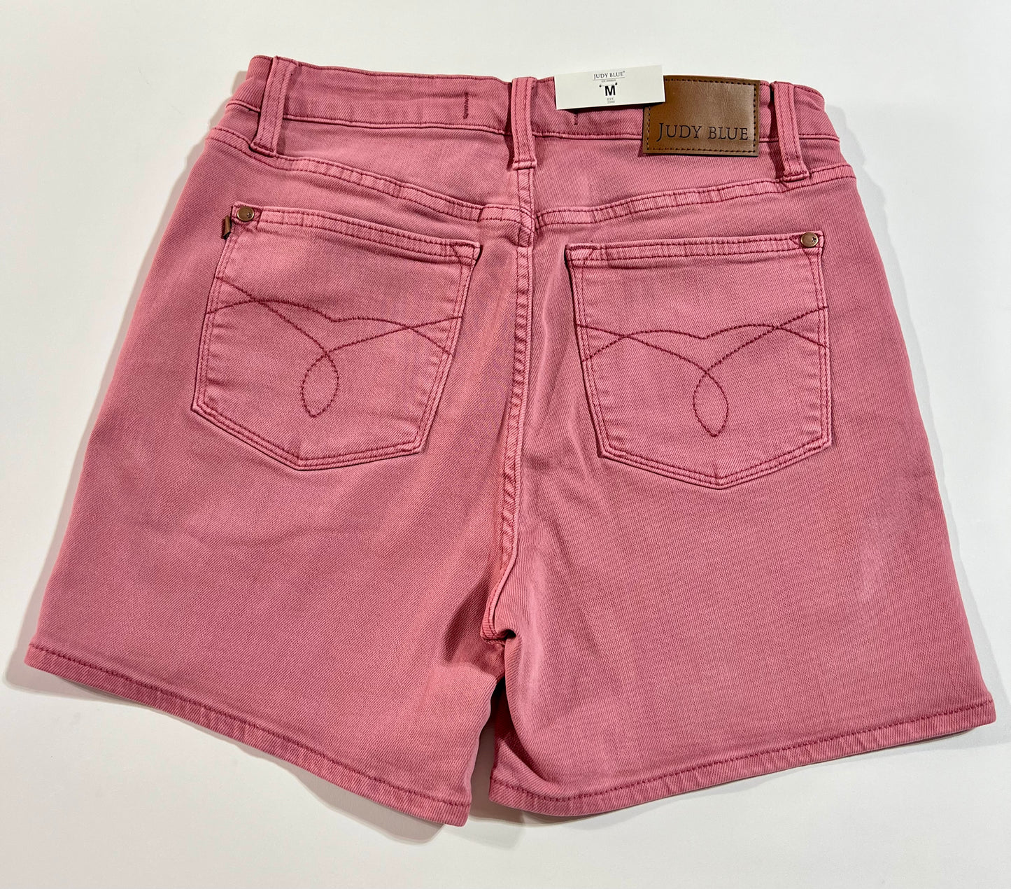 Judy Blue Rose Back Pkt Embroidered Shorts