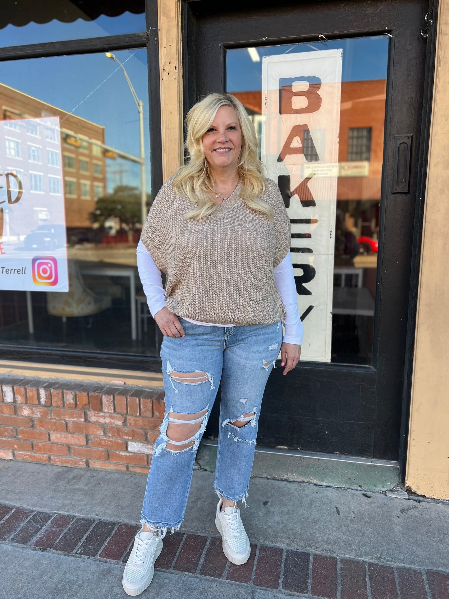 Gracie Mica High Rise Straight Leg Jeans