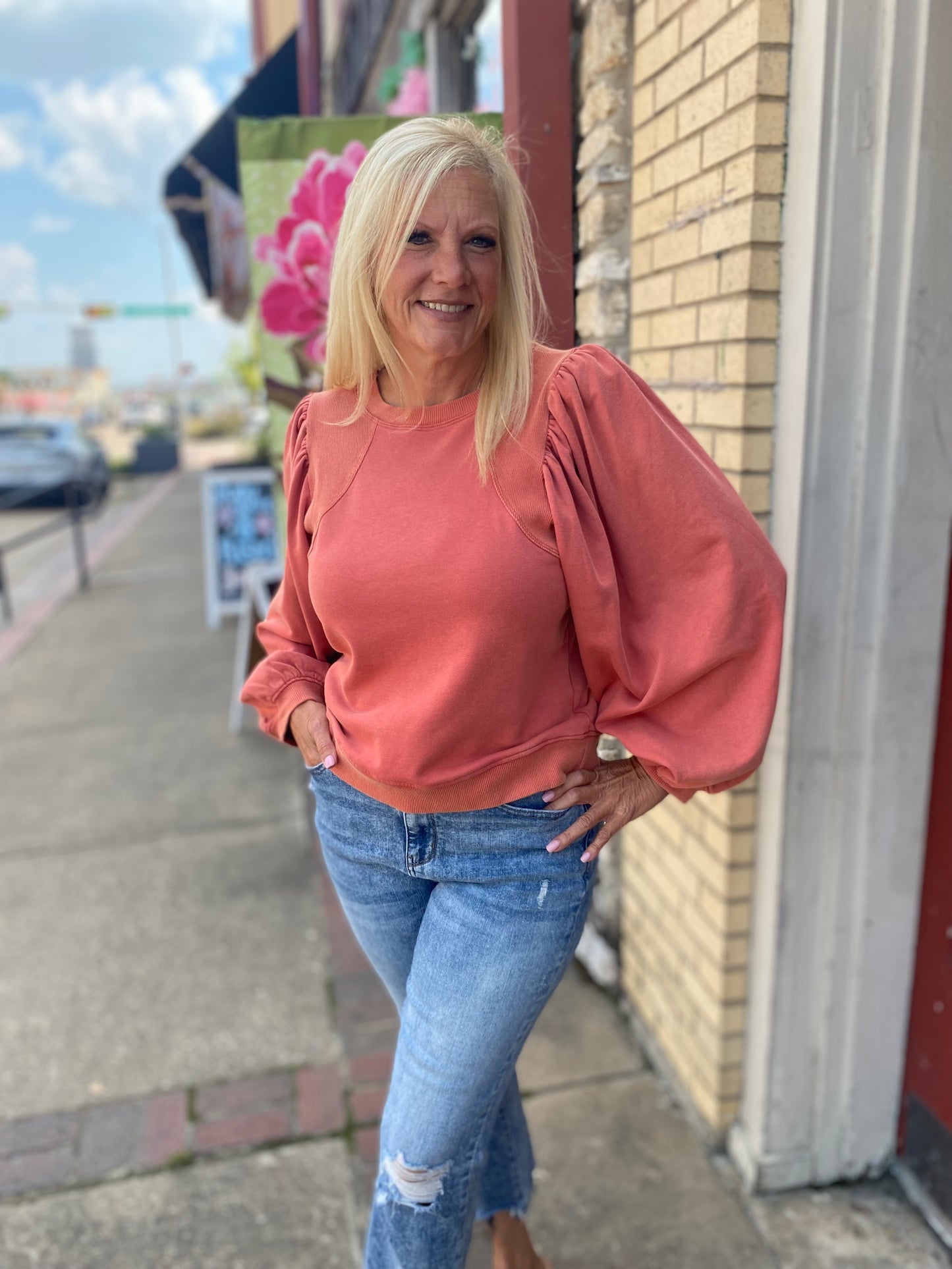 BREXY BRICK LONG SLEEVE TOP