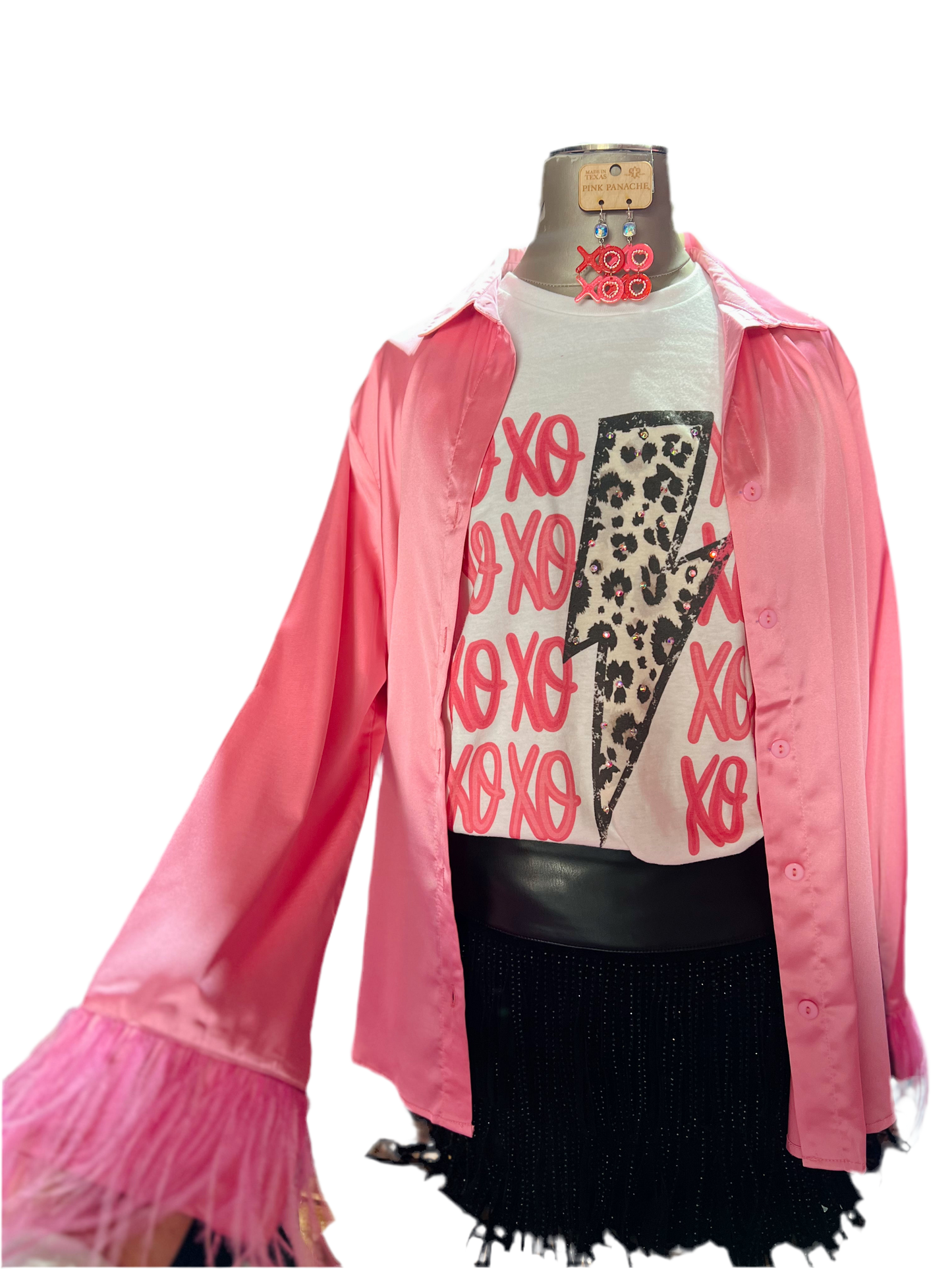 XOXO Lightning Blinged tee