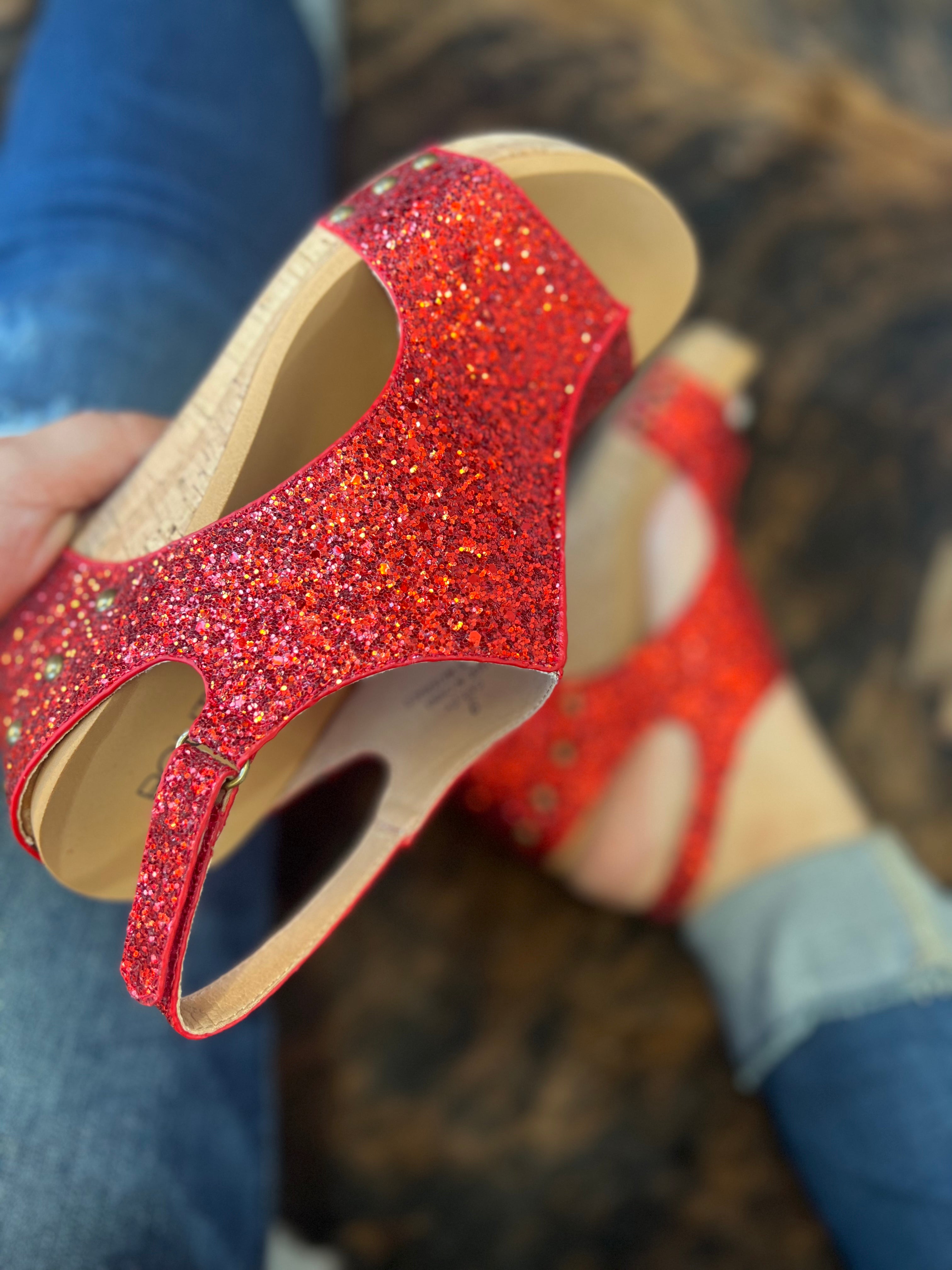 Red Wild Child Sandals - Corkys main image 0