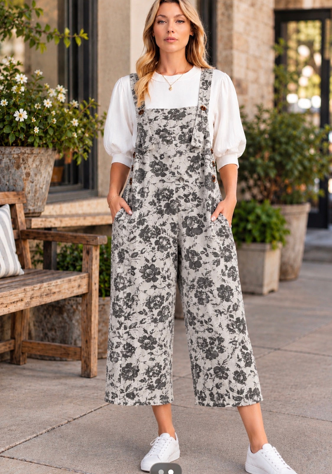HIGH HOPES FOREVER IN BLOOM OVERALLS