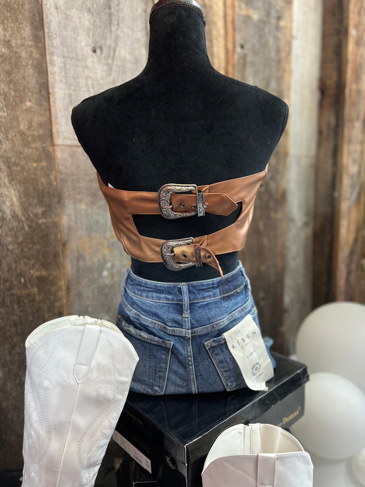 Bronze Babe Western Top