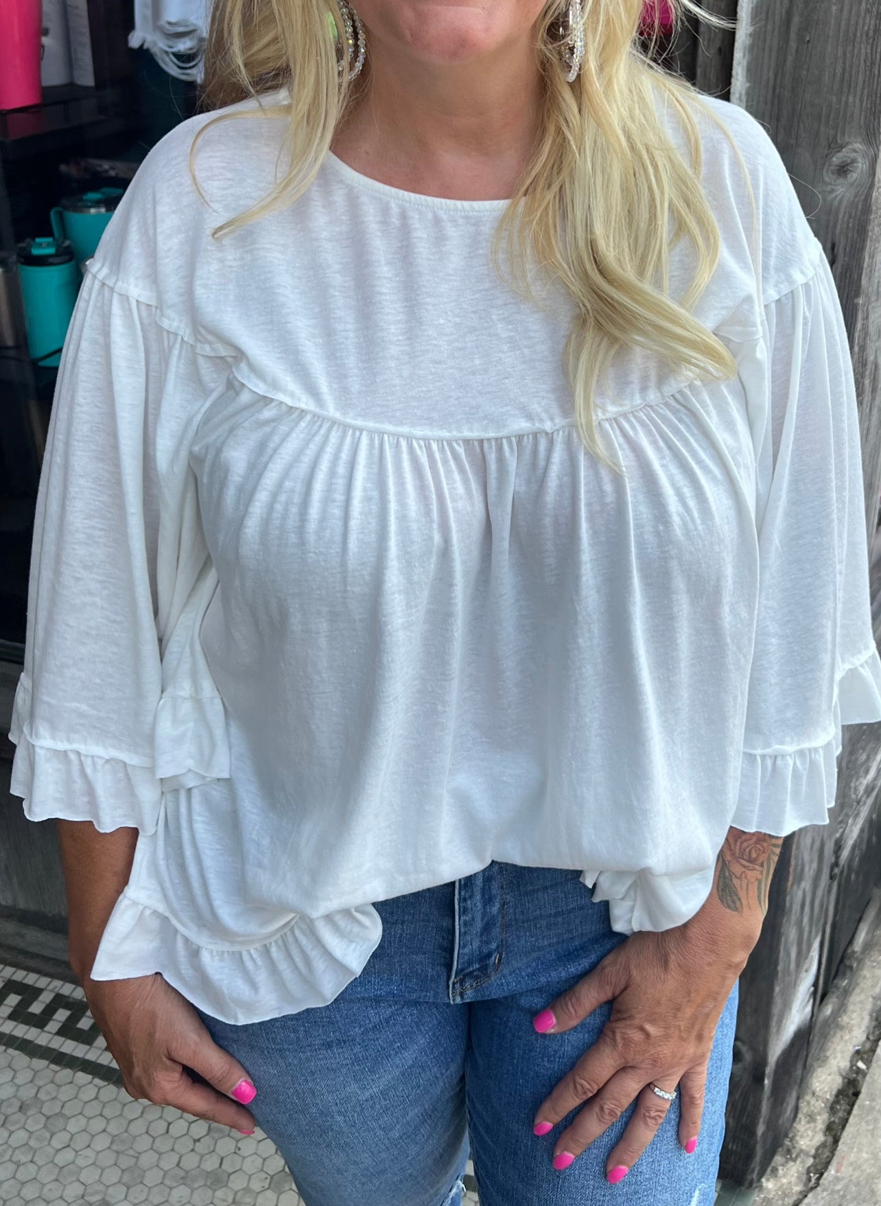 Angelica White Angel Top