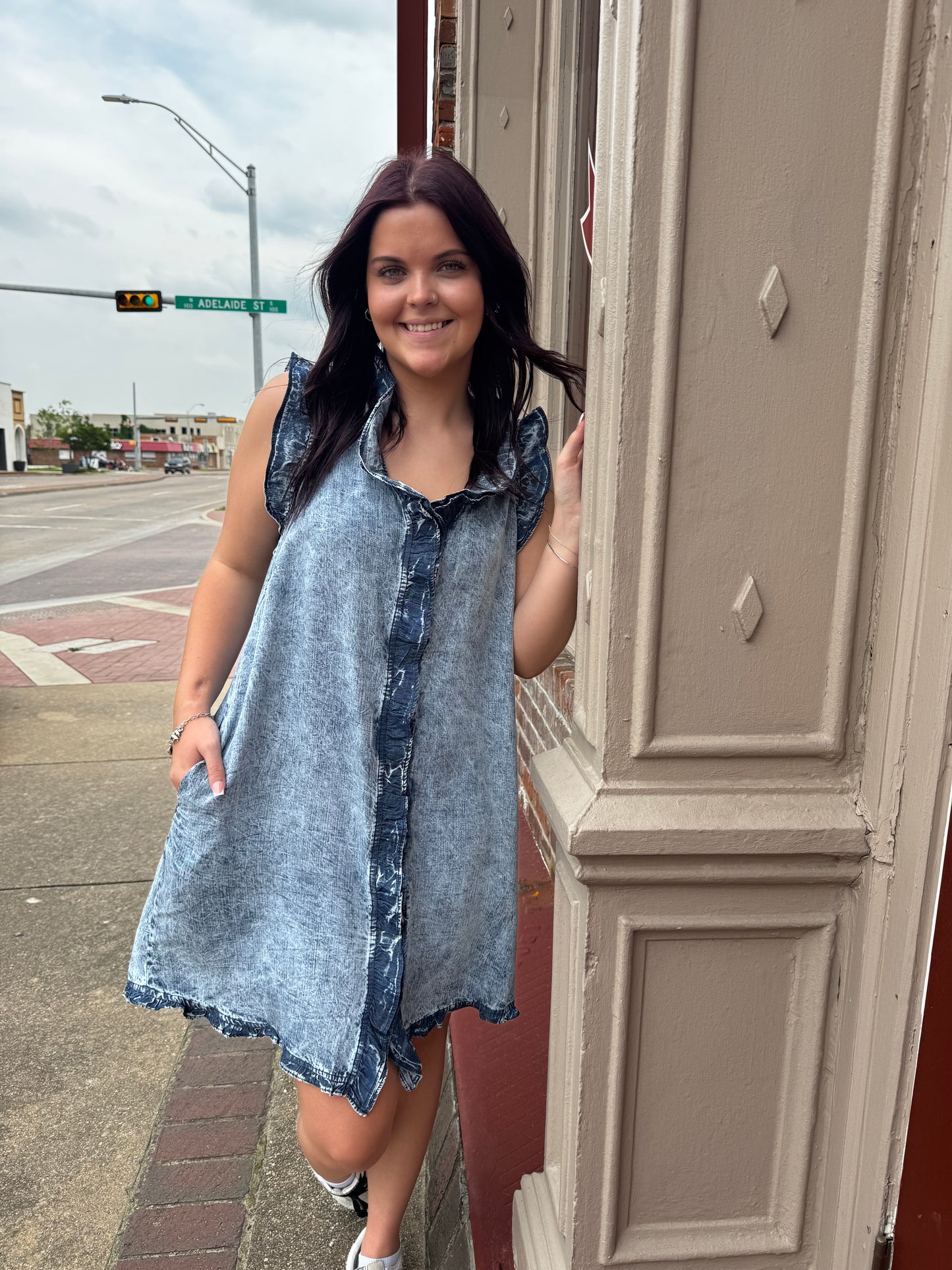Chambray Sherry Dress
