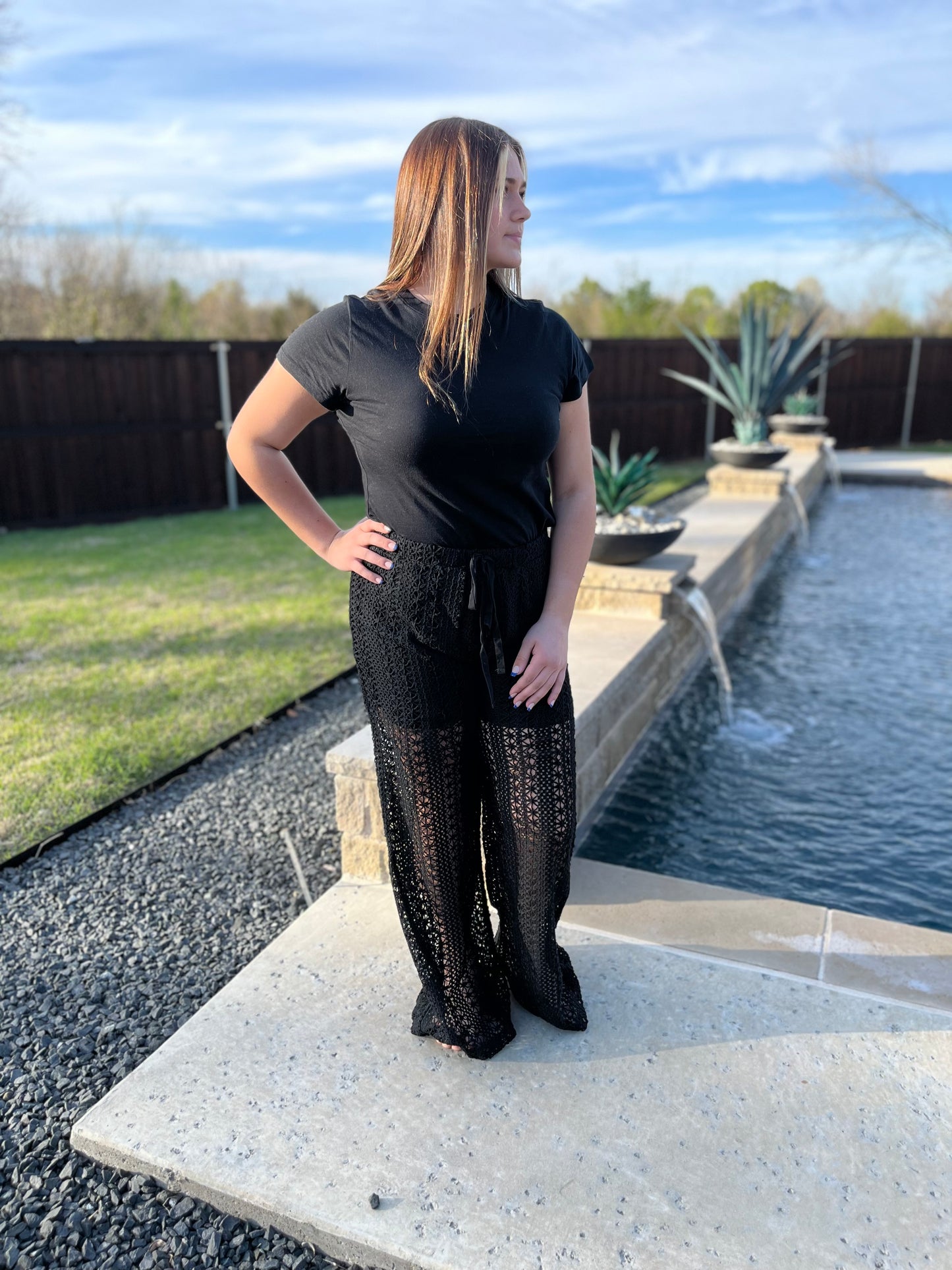 Beach Babe Pants in Black