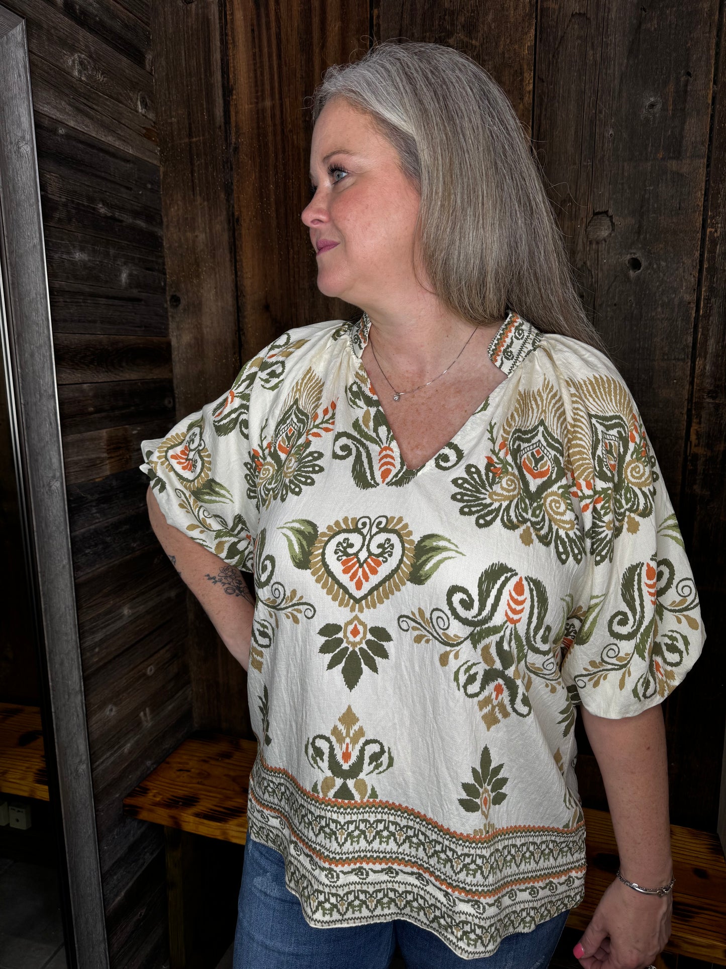 Zara Bubble Sleeve Top