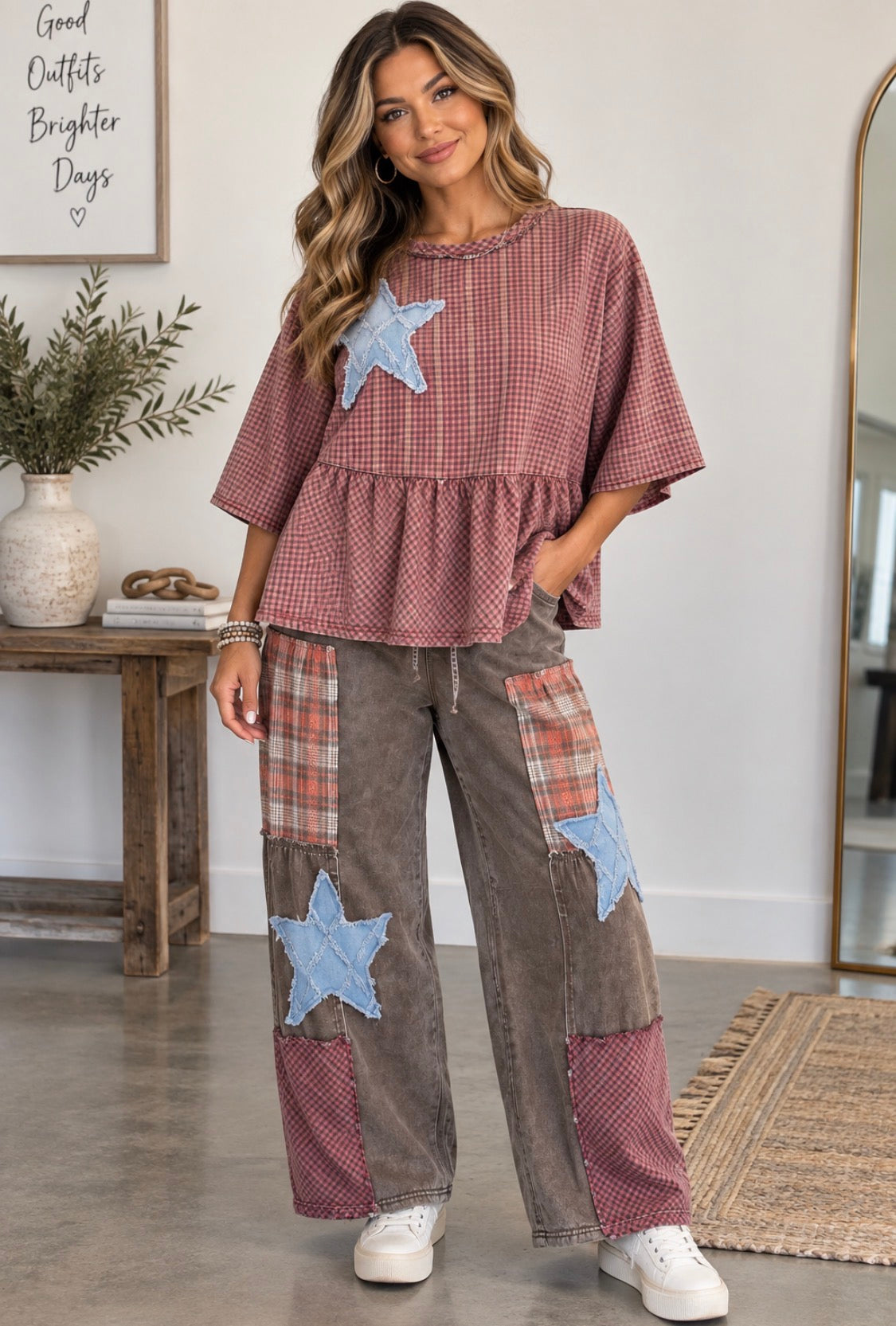 STARRY EYED DOLMAN TOP