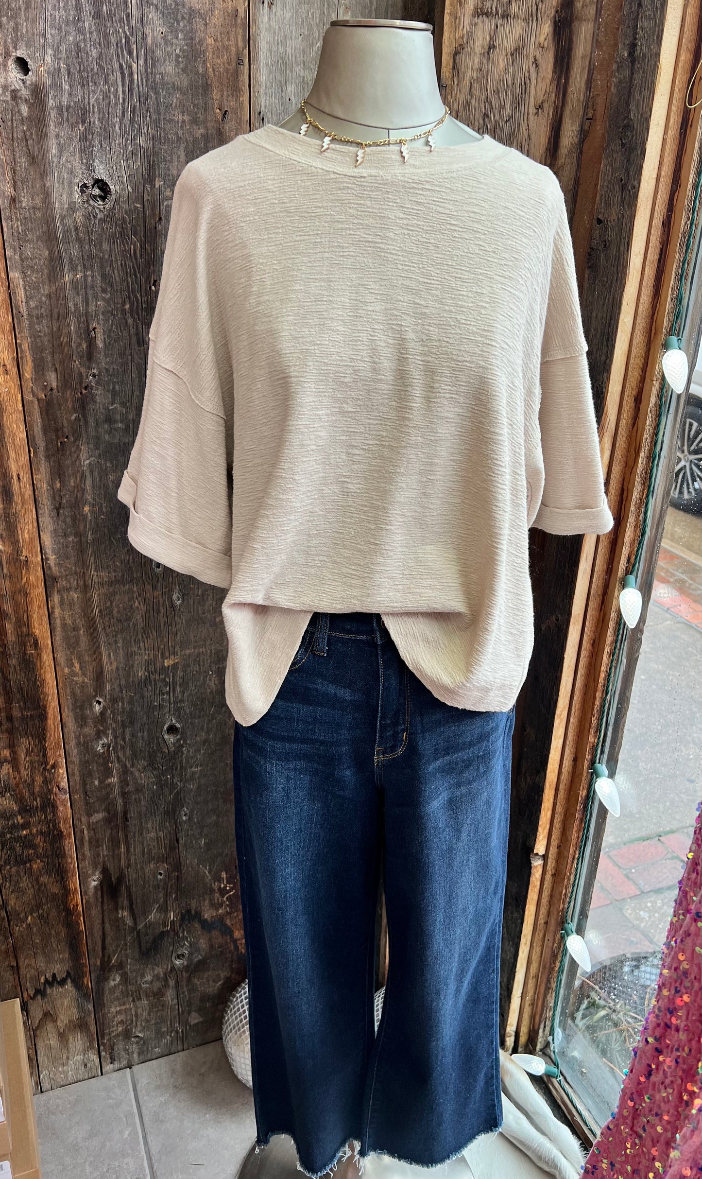 Kelsie Khaki Knit Top