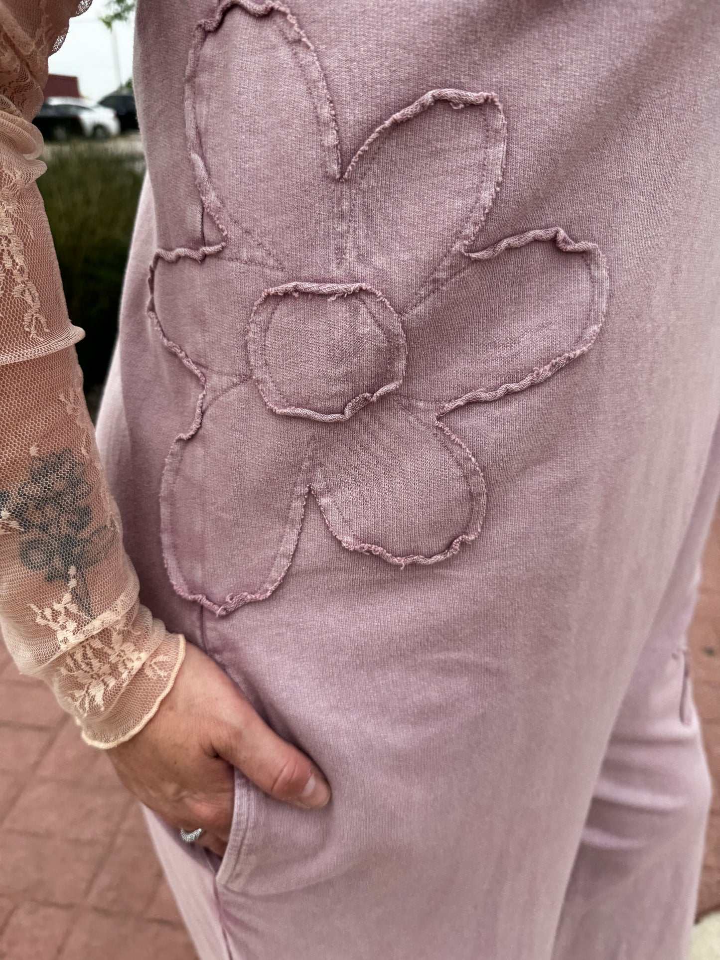 Rosa Mauve Mineral Wash Jumper