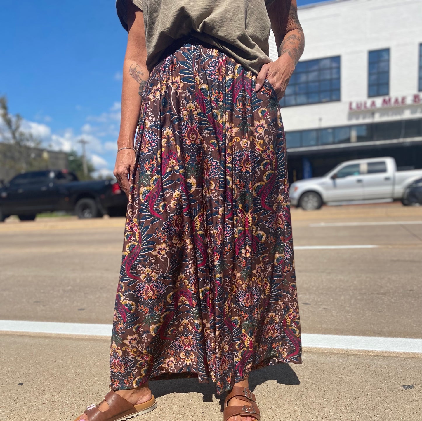 COCO FALL FLOWERS PANTS