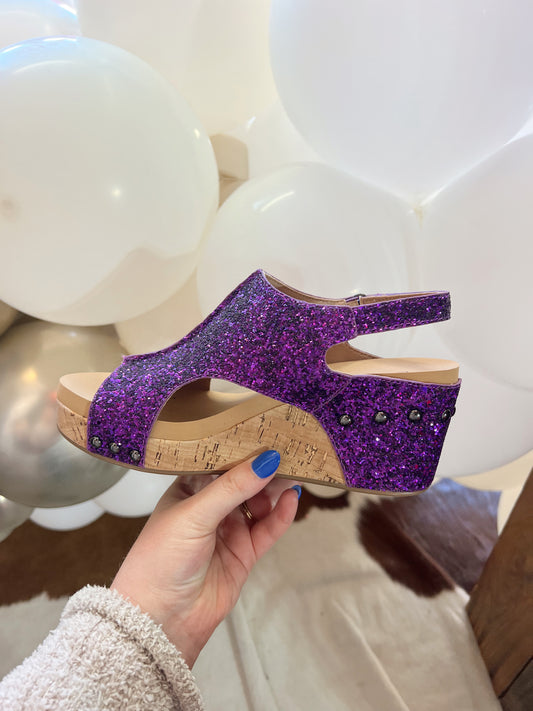 Corkys Carley Purple Glitter