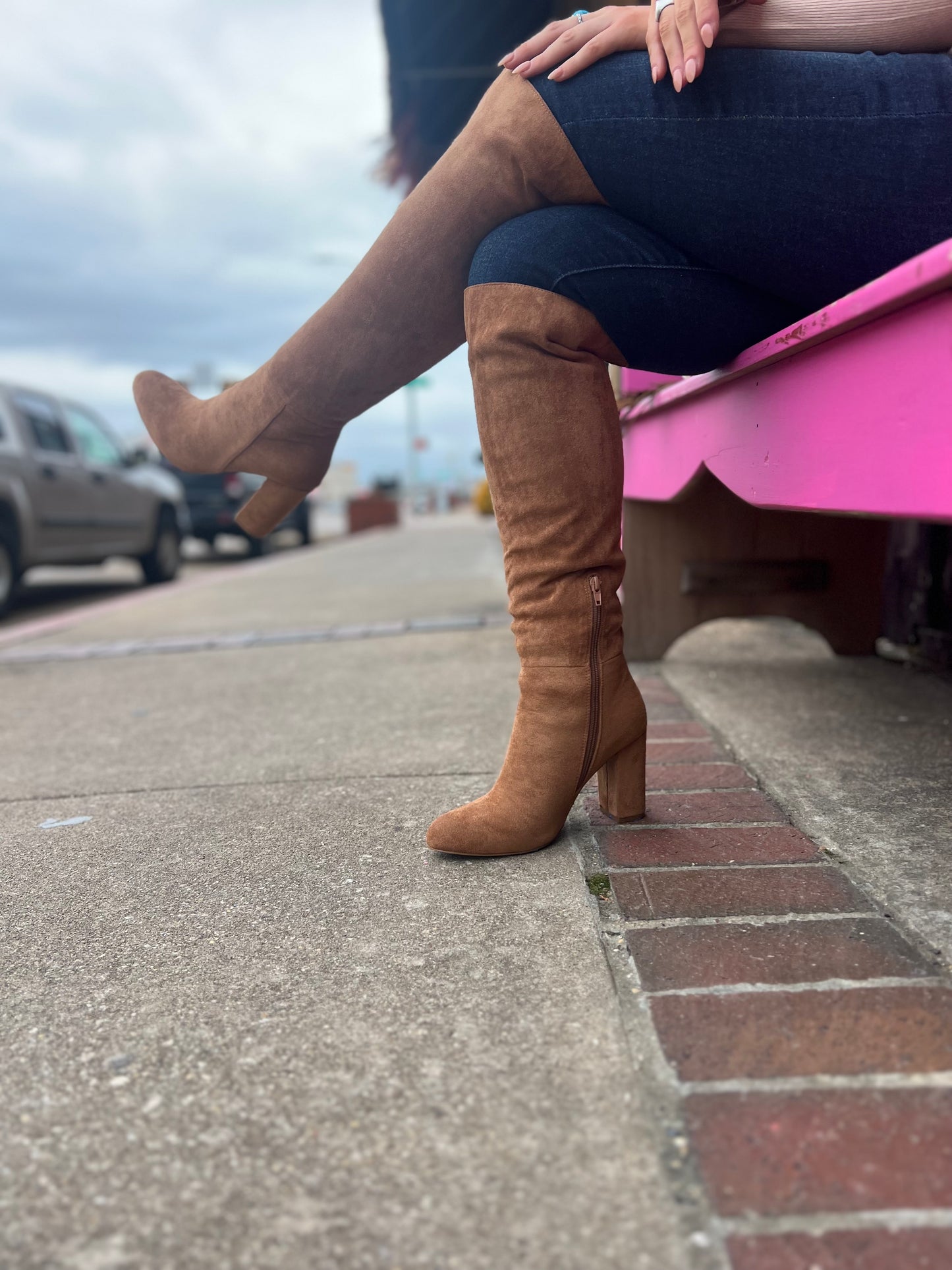 Corkys Two Faced Cognac Suede Boots