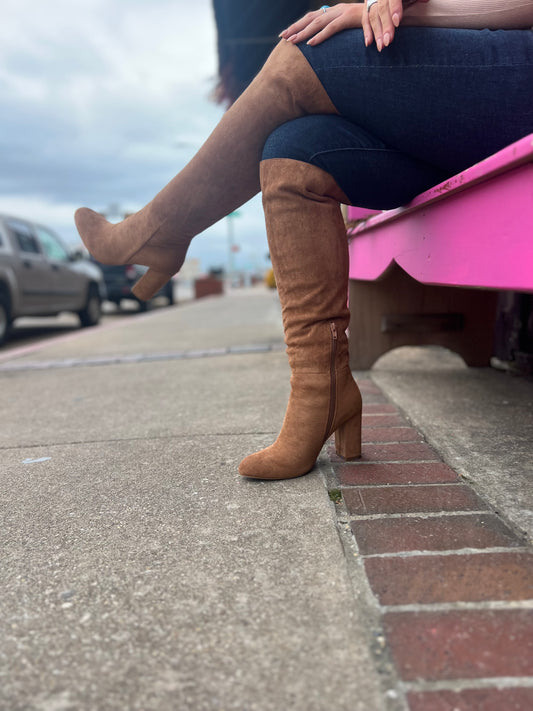 Corkys Two Faced Cognac Suede Boots