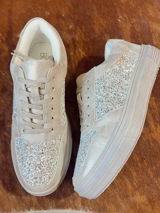 Corkys Gold Metallic Rad Sneaker