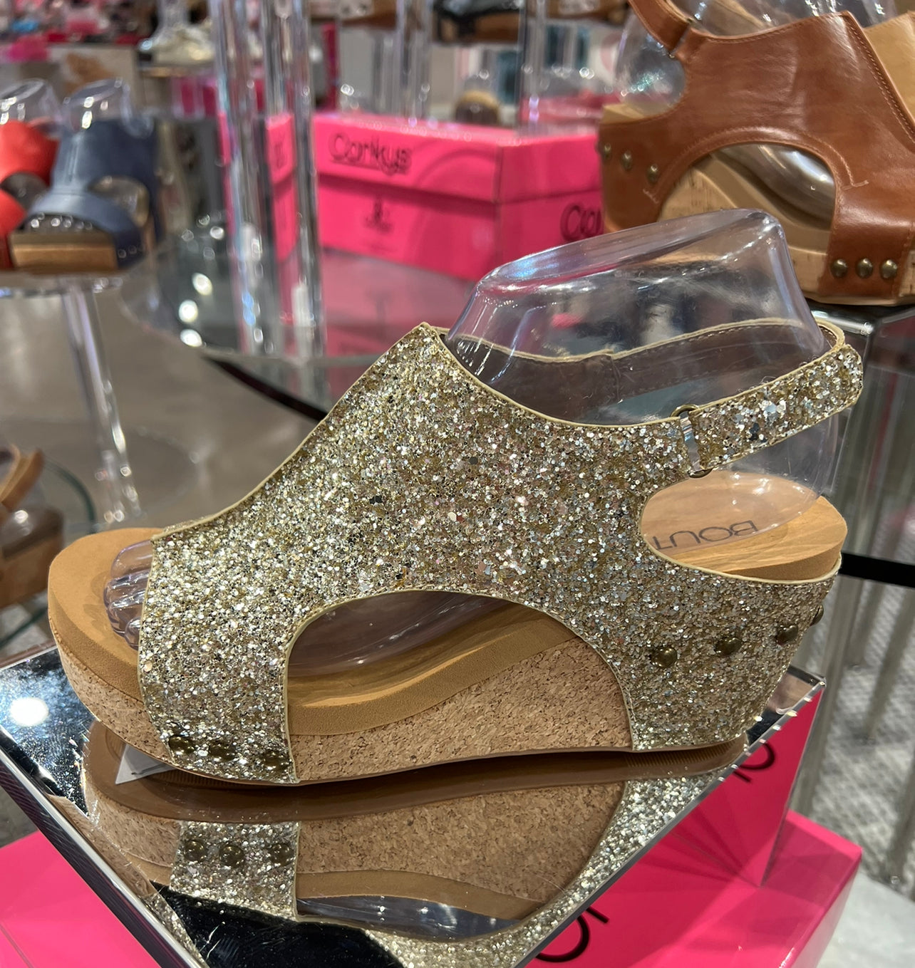 CORKYS GOLD GLITTER CARLEY