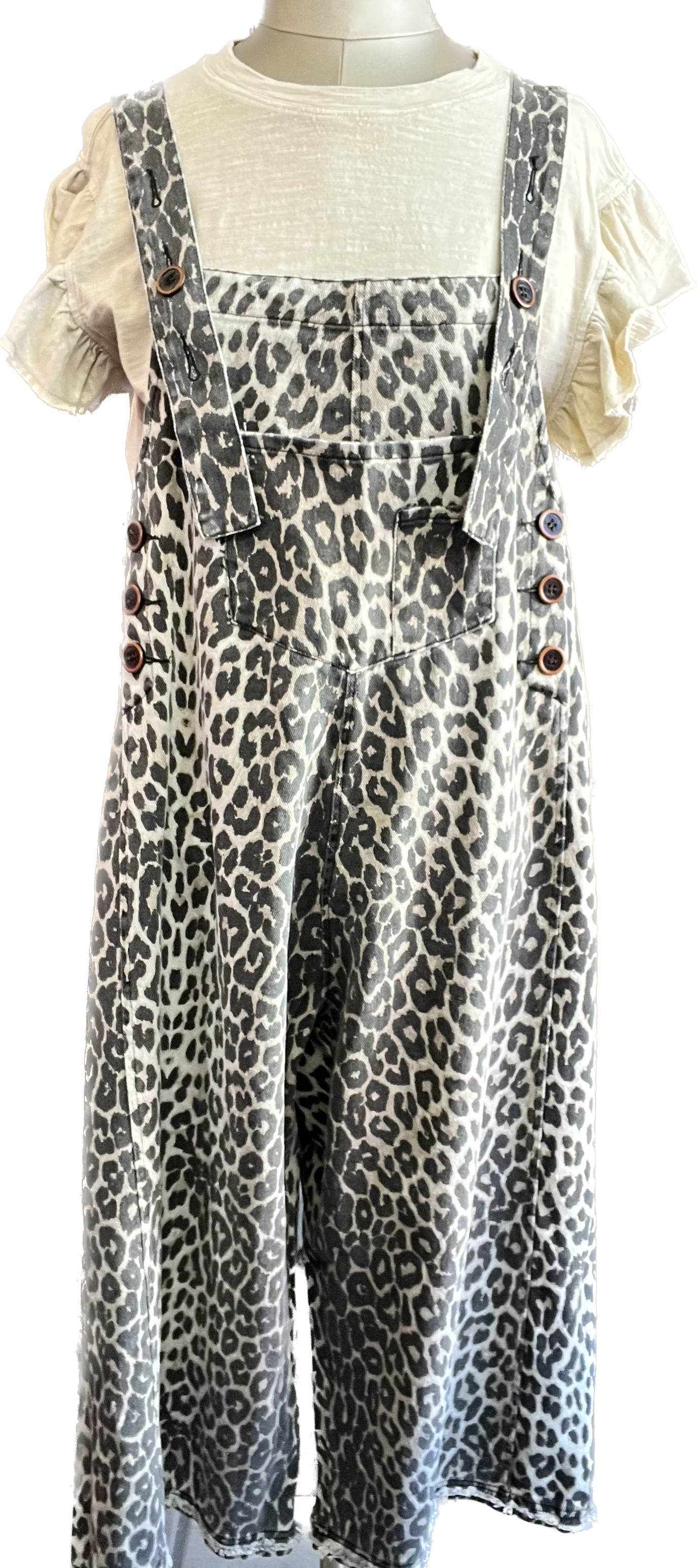 High Hopes Animal Print Overalls