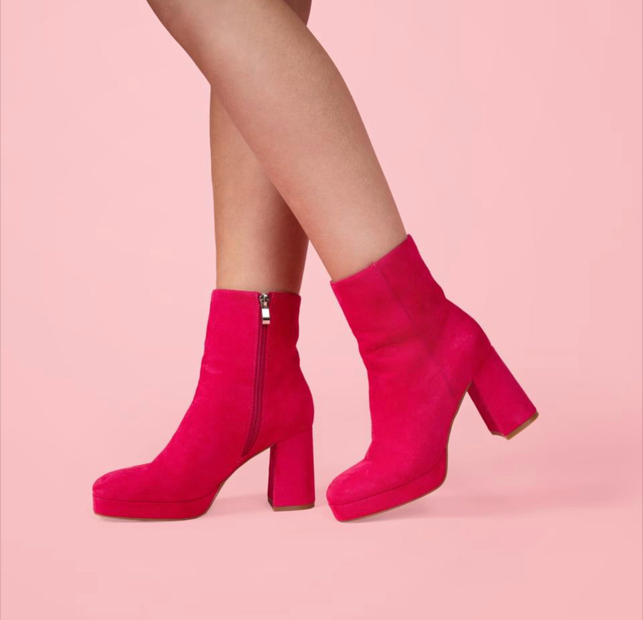 Corkys Fuchsia Suede Slug Bug Boots