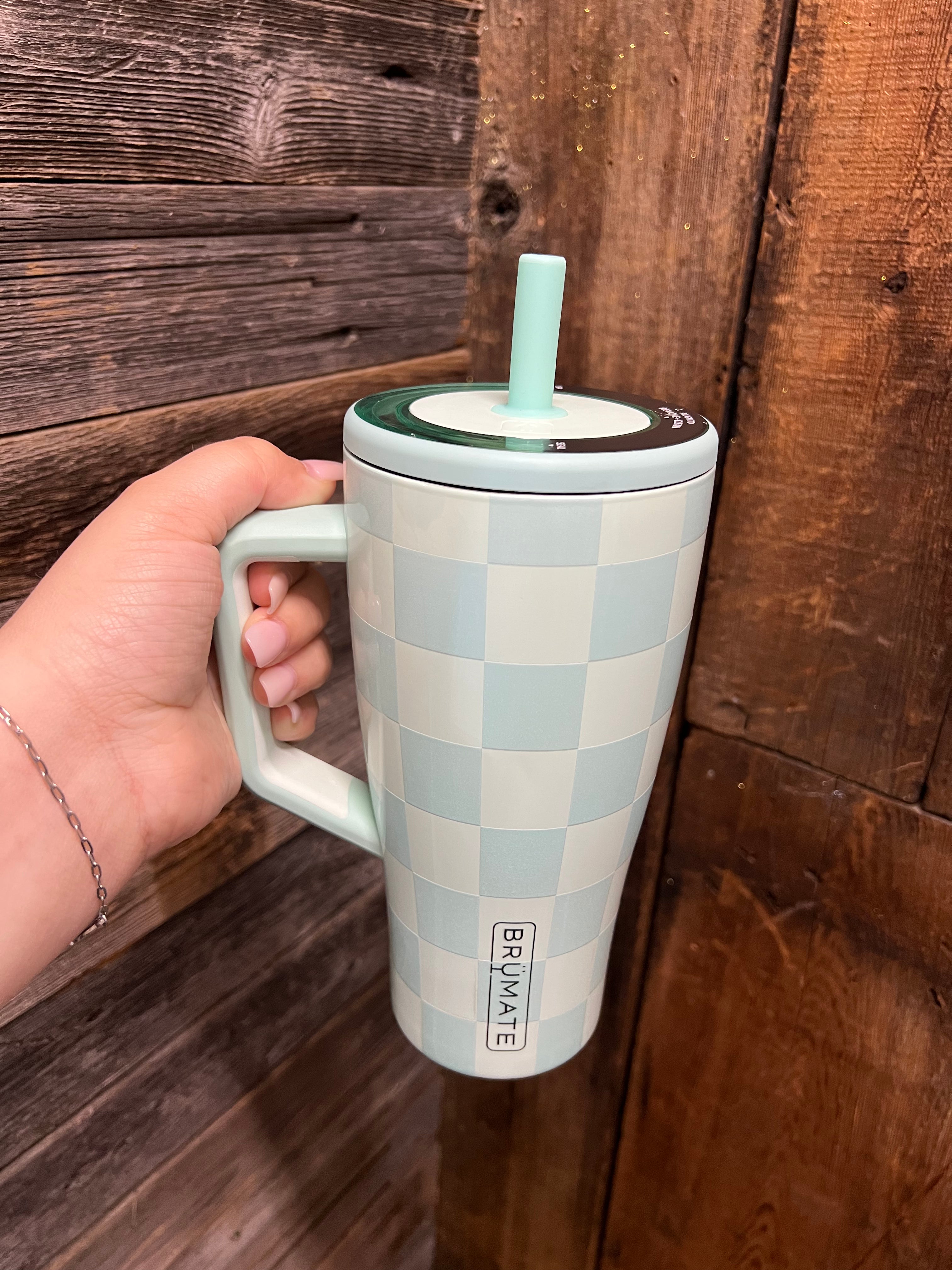 Brumate Checkered Seafoam Era 30oz GrittyBelleBoutique