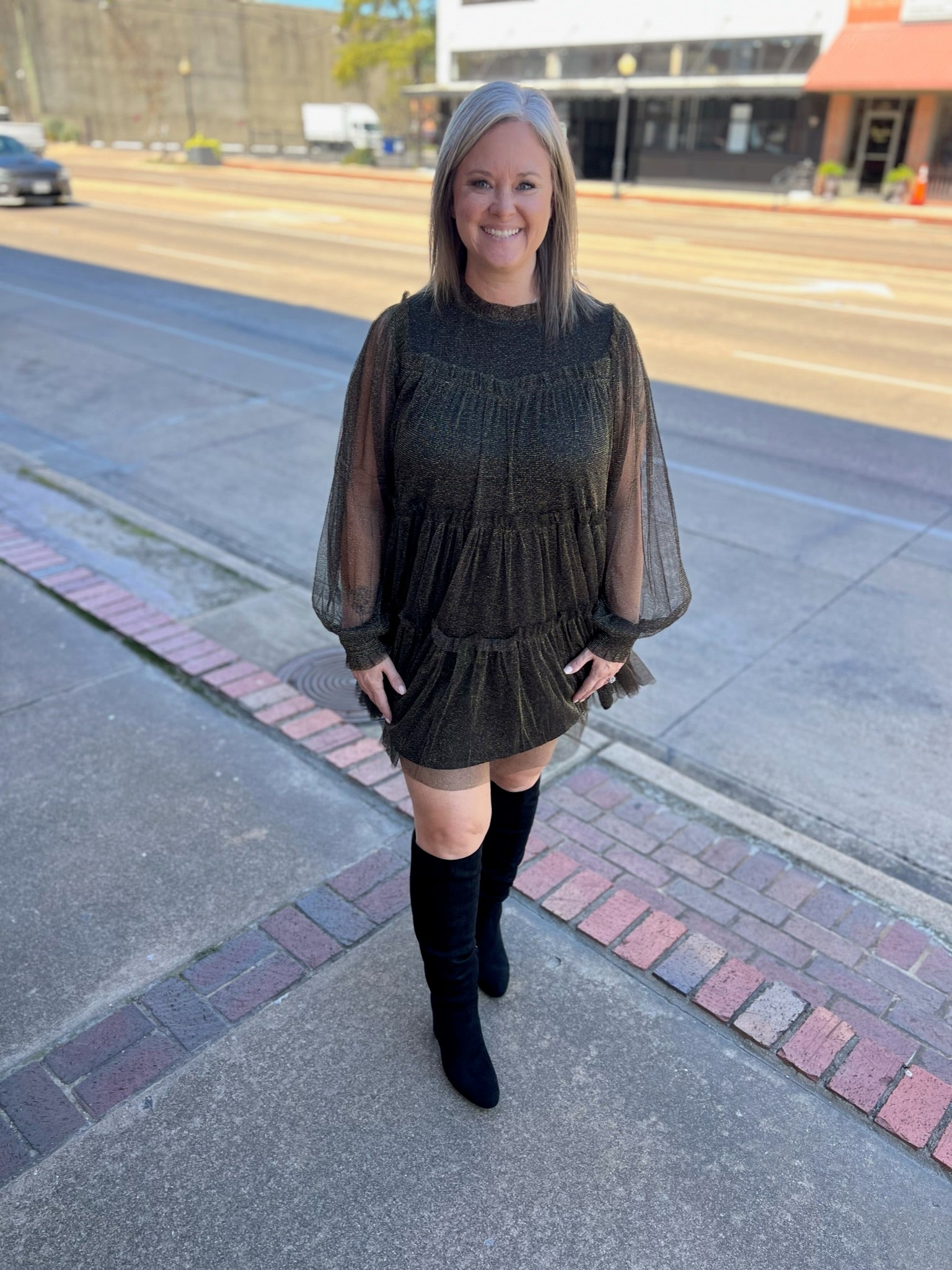 Black Gold Dust Dress GrittyBelleBoutique Black Gold Dust Dress GrittyBelleBoutique