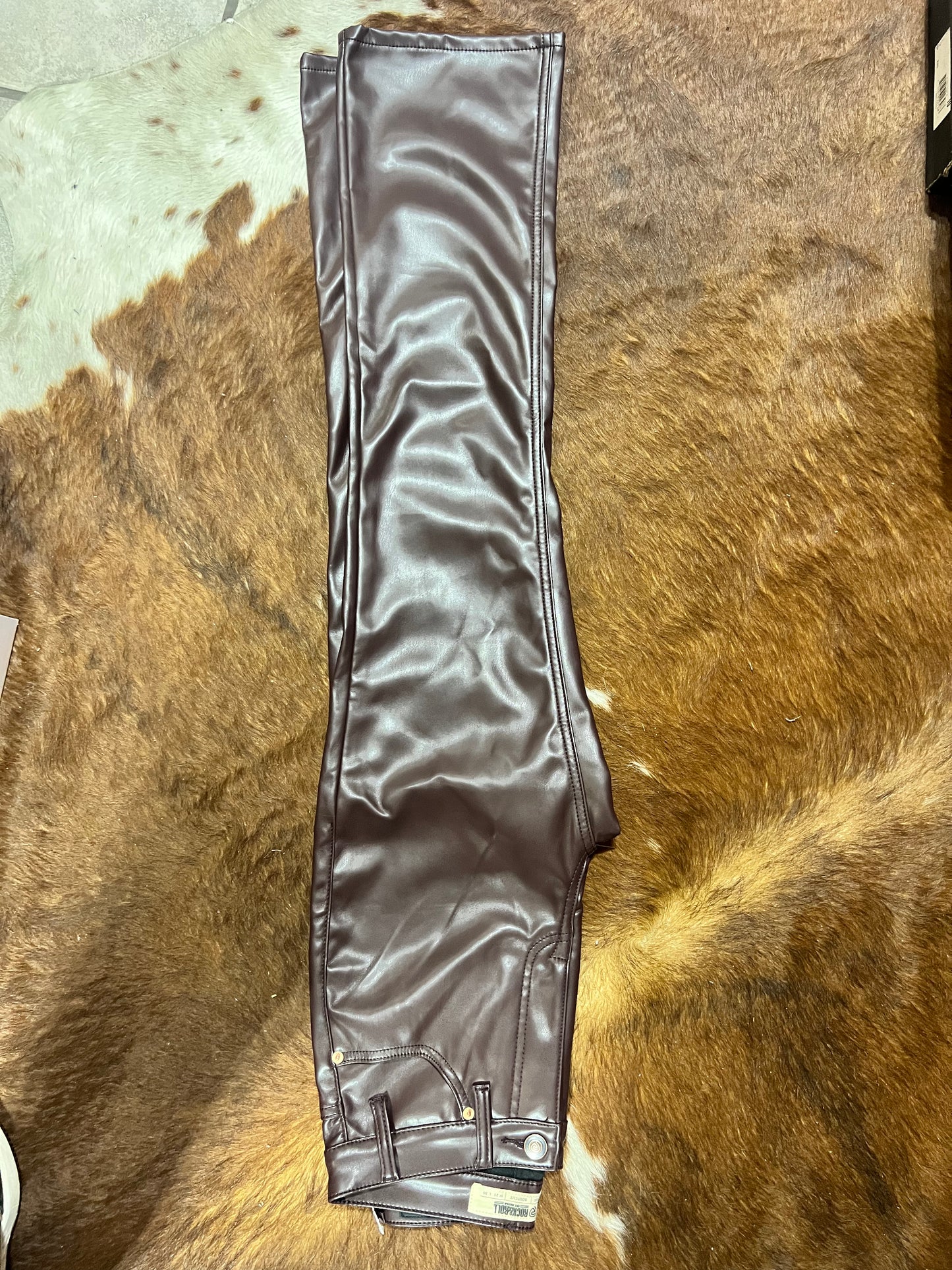 Wine Leather R&R Pants