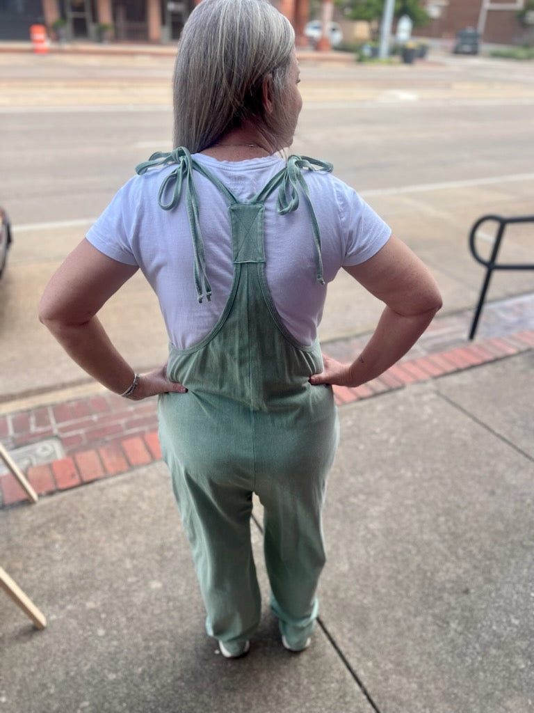 Boho Jumpsuit in Sage