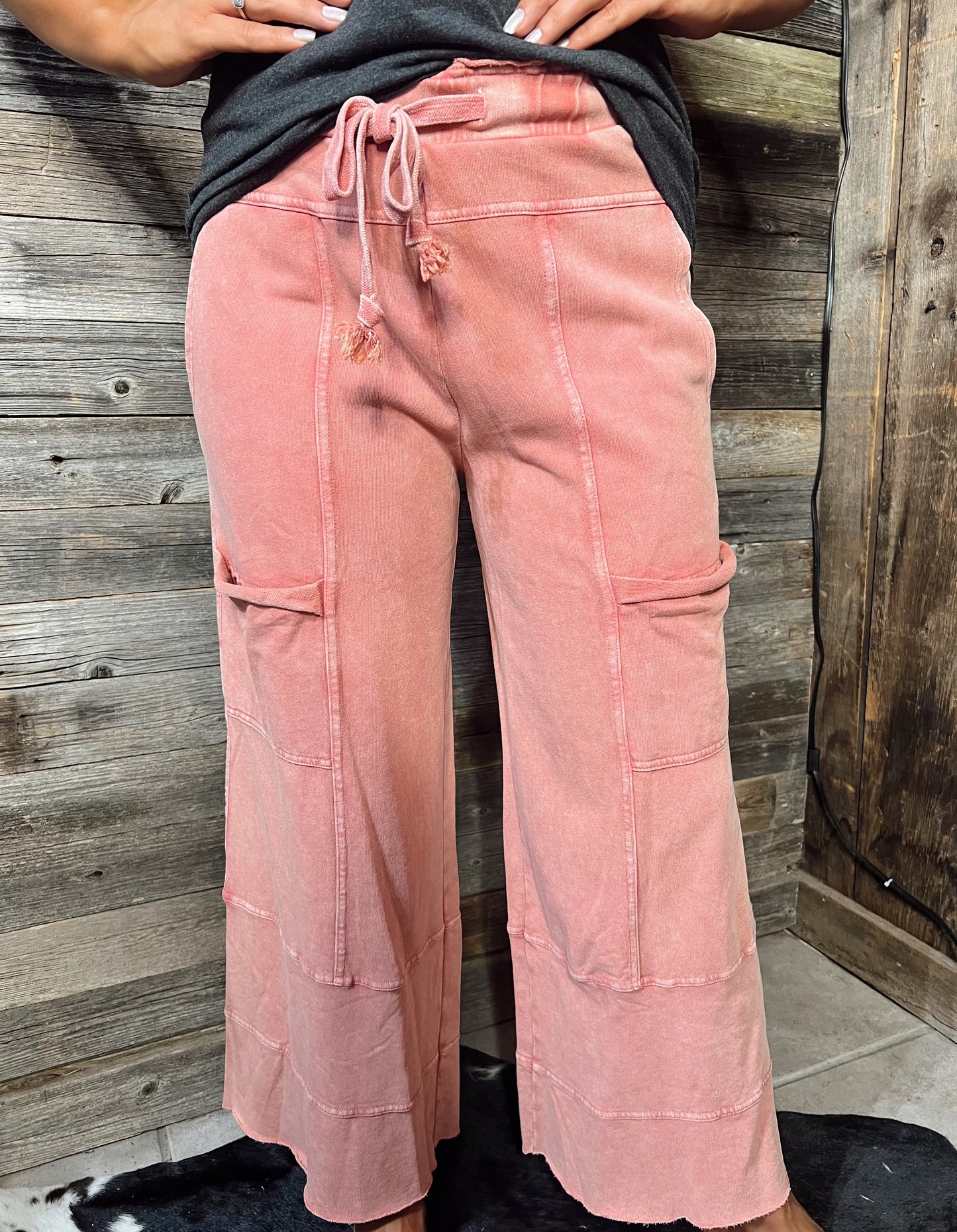 Just Mauvelous Mineral Wash Lounge Pant