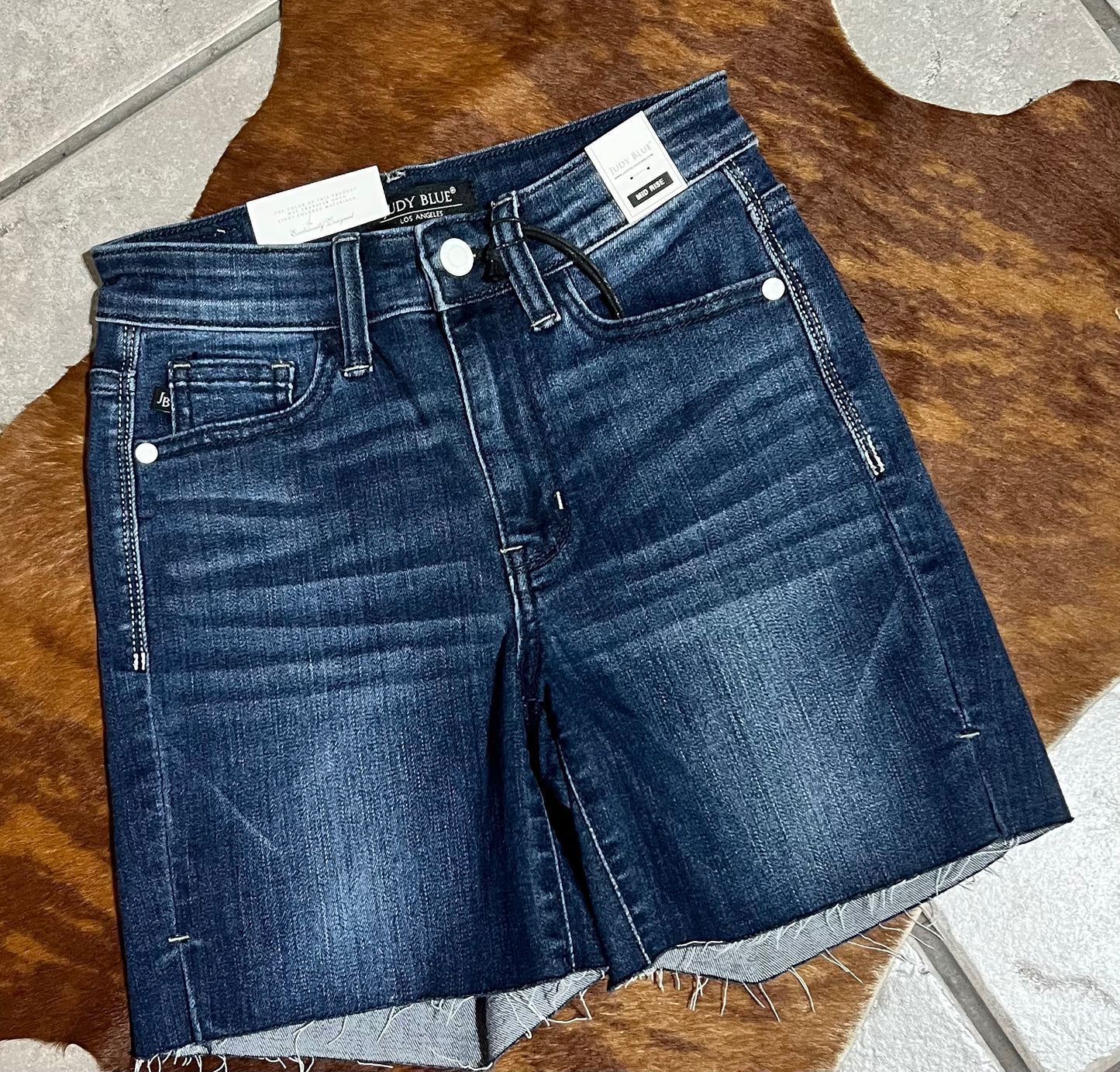 Judy Blue Kristi Mid Length Shorts