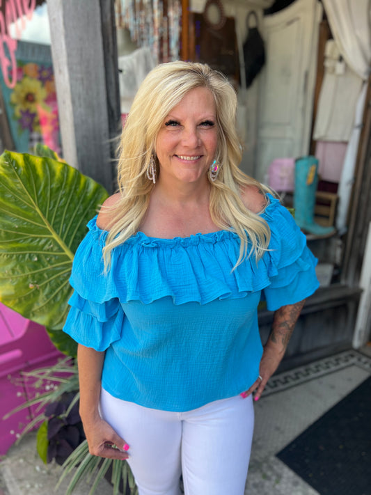 Aqua Jessica Top