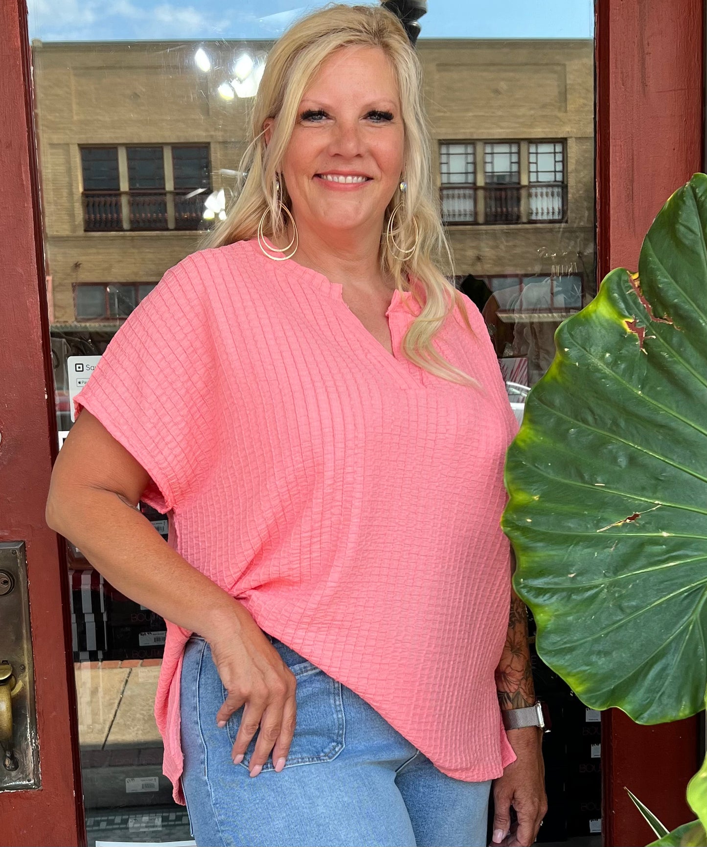 Gabby Textured Knit Top