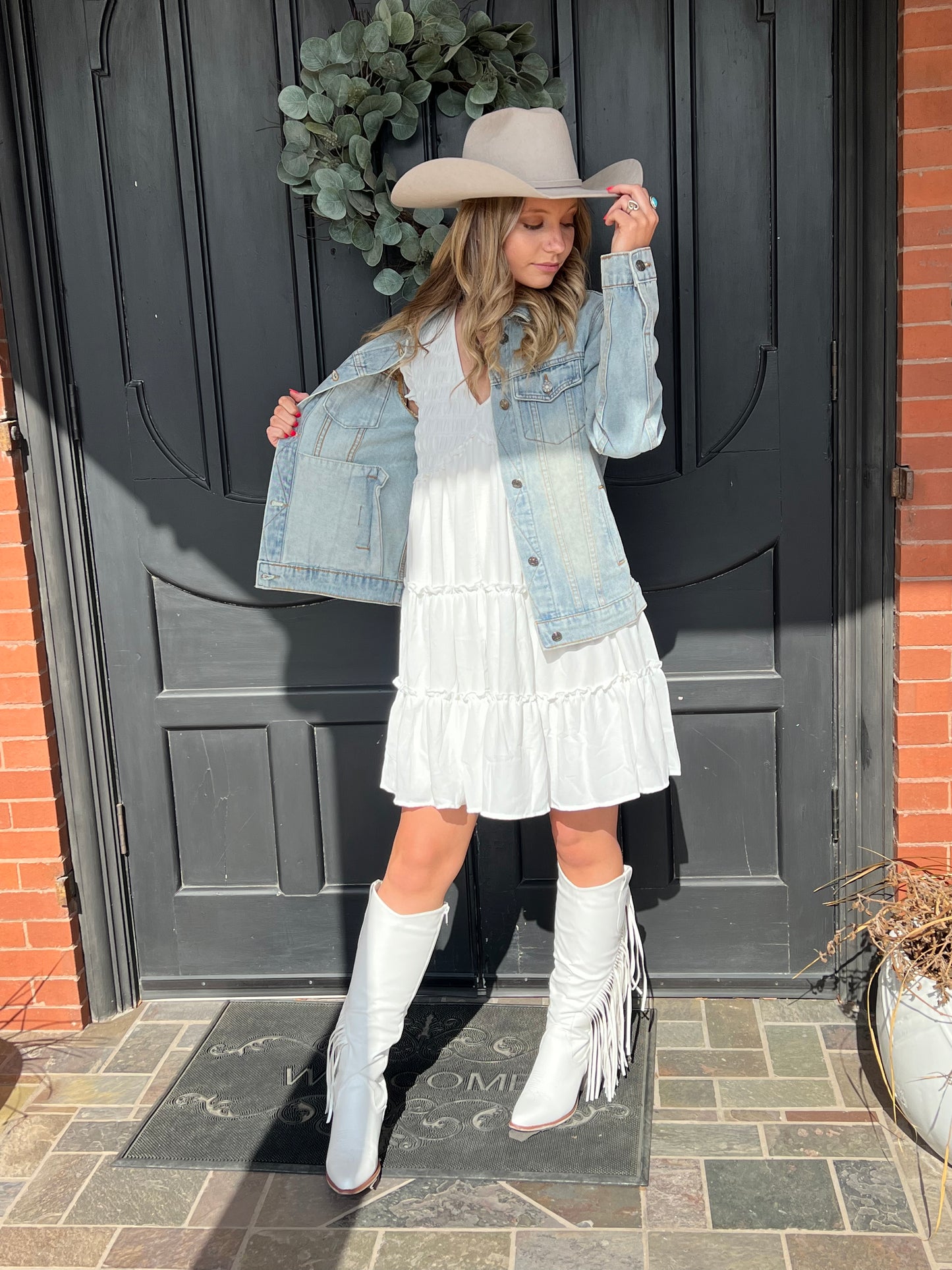 Floral Embroidered Denim Jacket