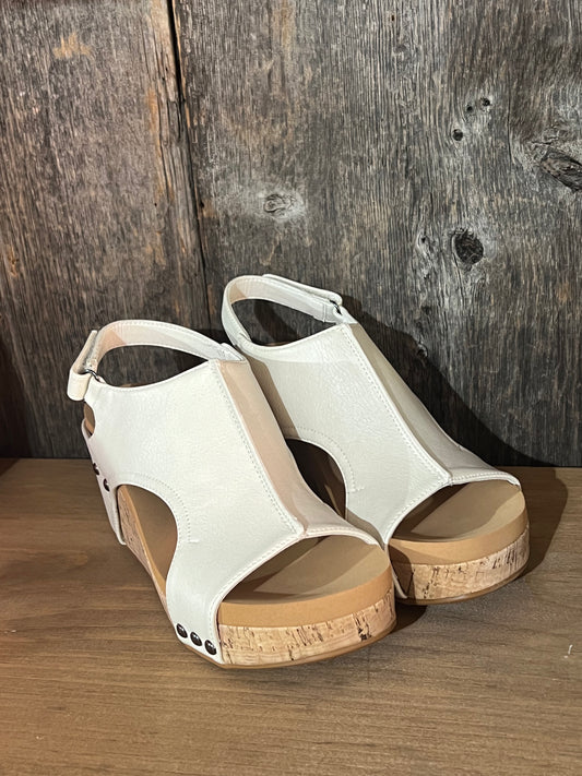 Corkys Cream Carley Wedge