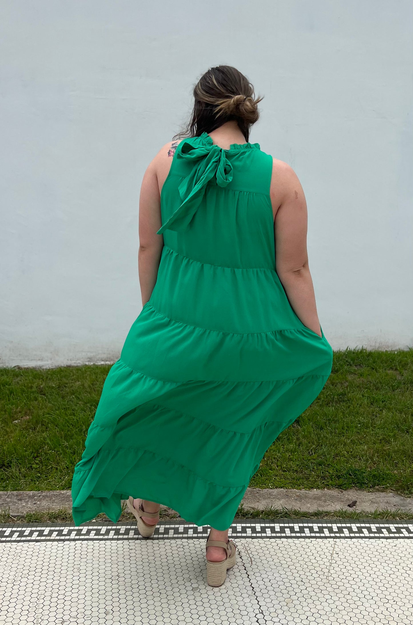 Kelly Green Maxi Dress