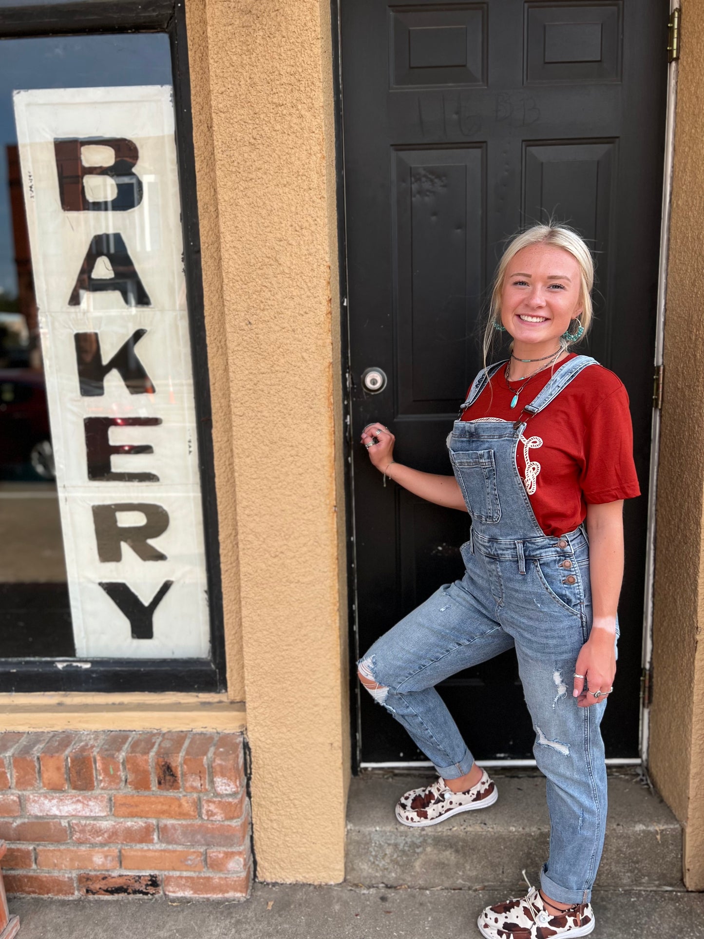 Judy Blue Mid Wash Distressed Overalls