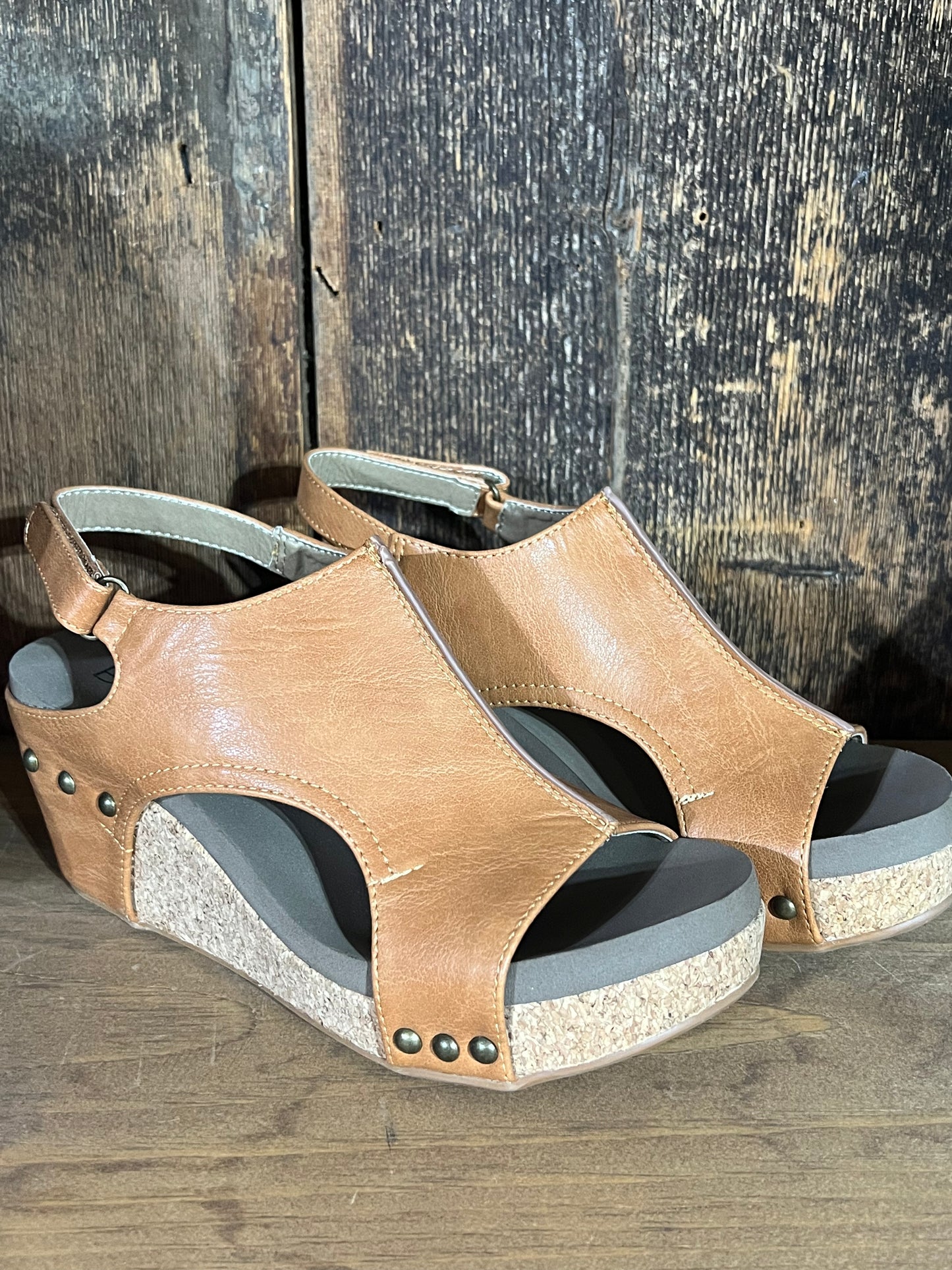 Corkys Cognac Carley Wedges