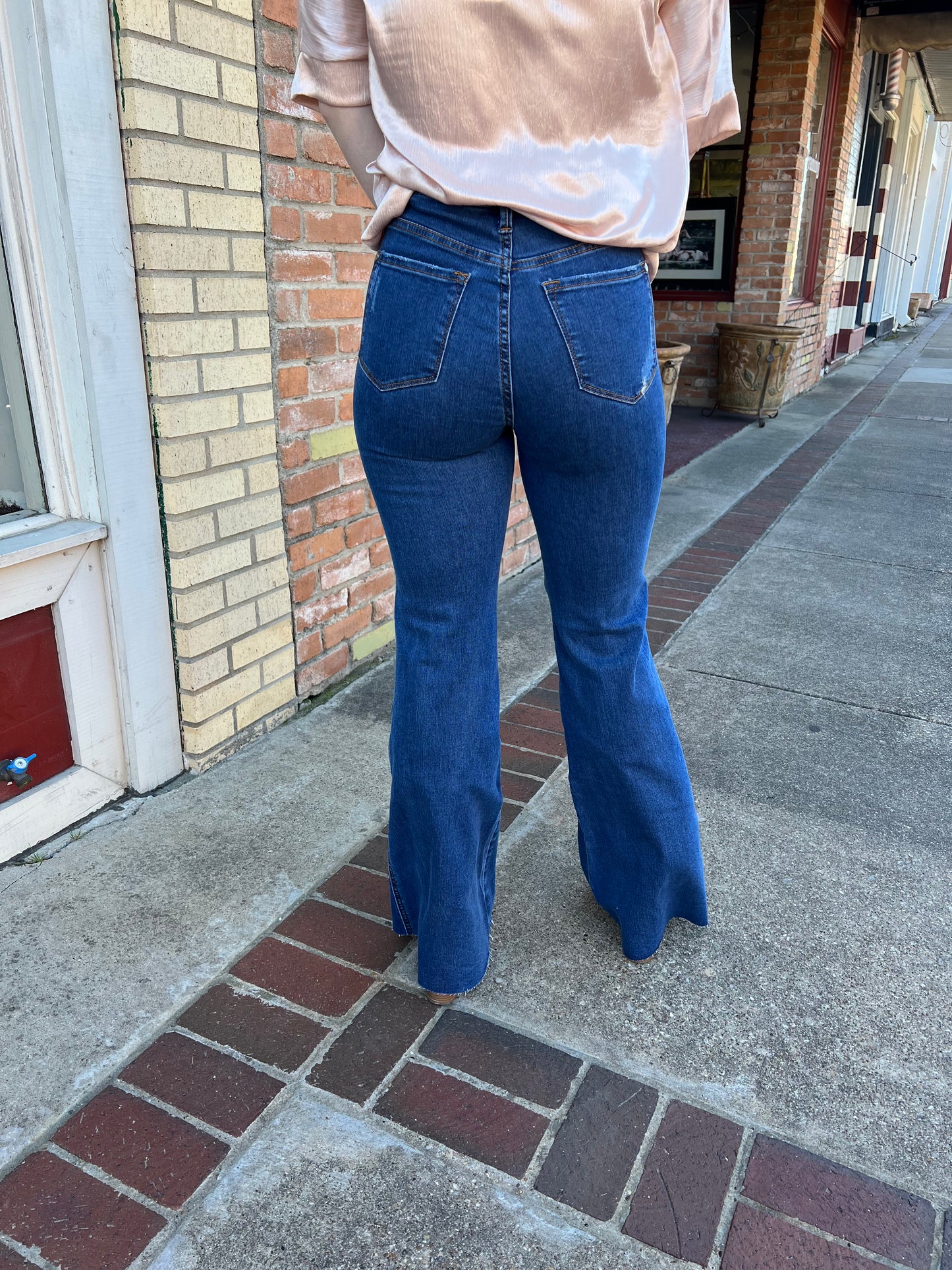 Judy Blue Tummy Control Gritty Flares