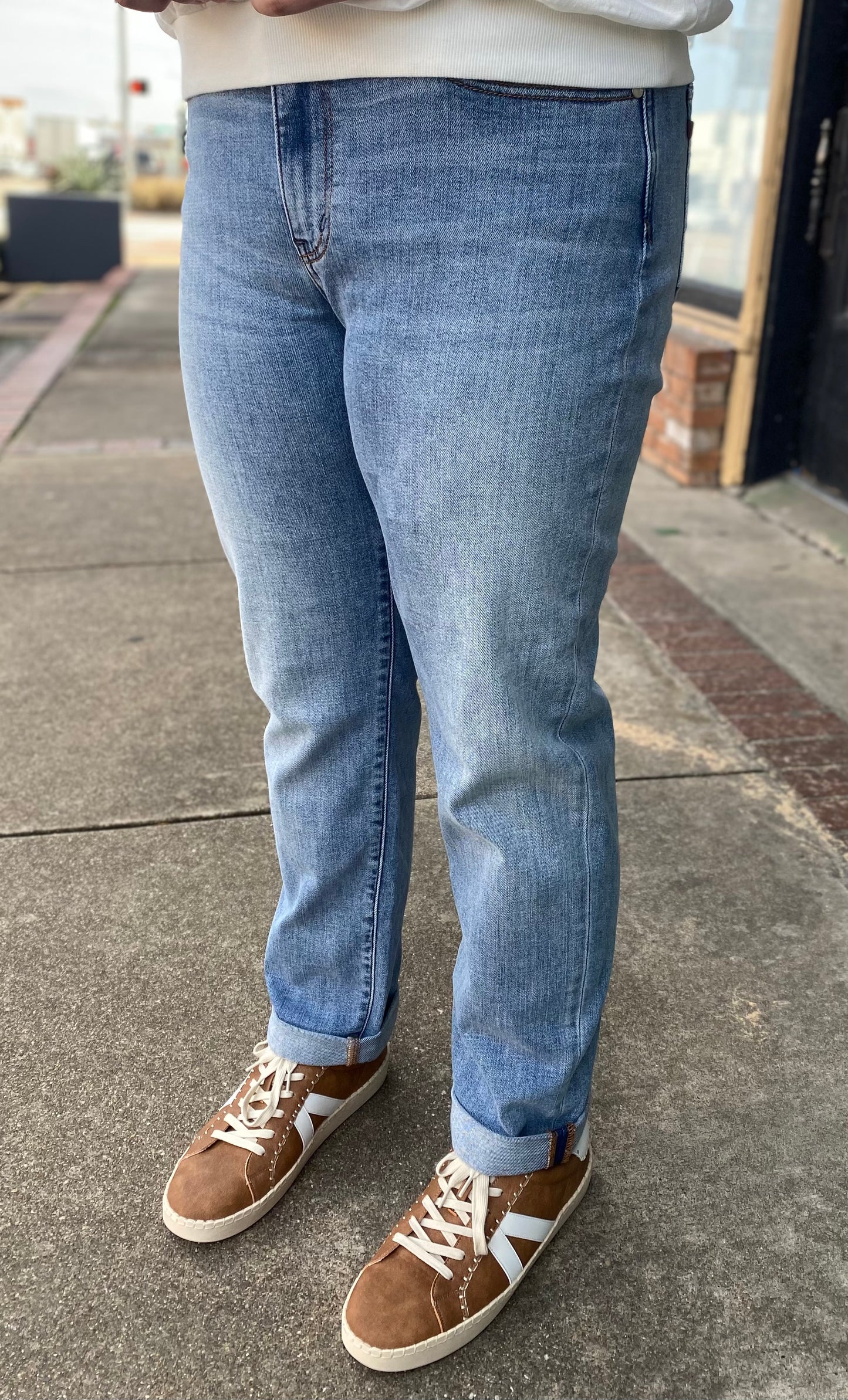 JUDY BLUE JINNY BOYFRIEND MID RISE