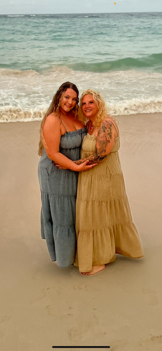 Mineral Washed Denim Dress